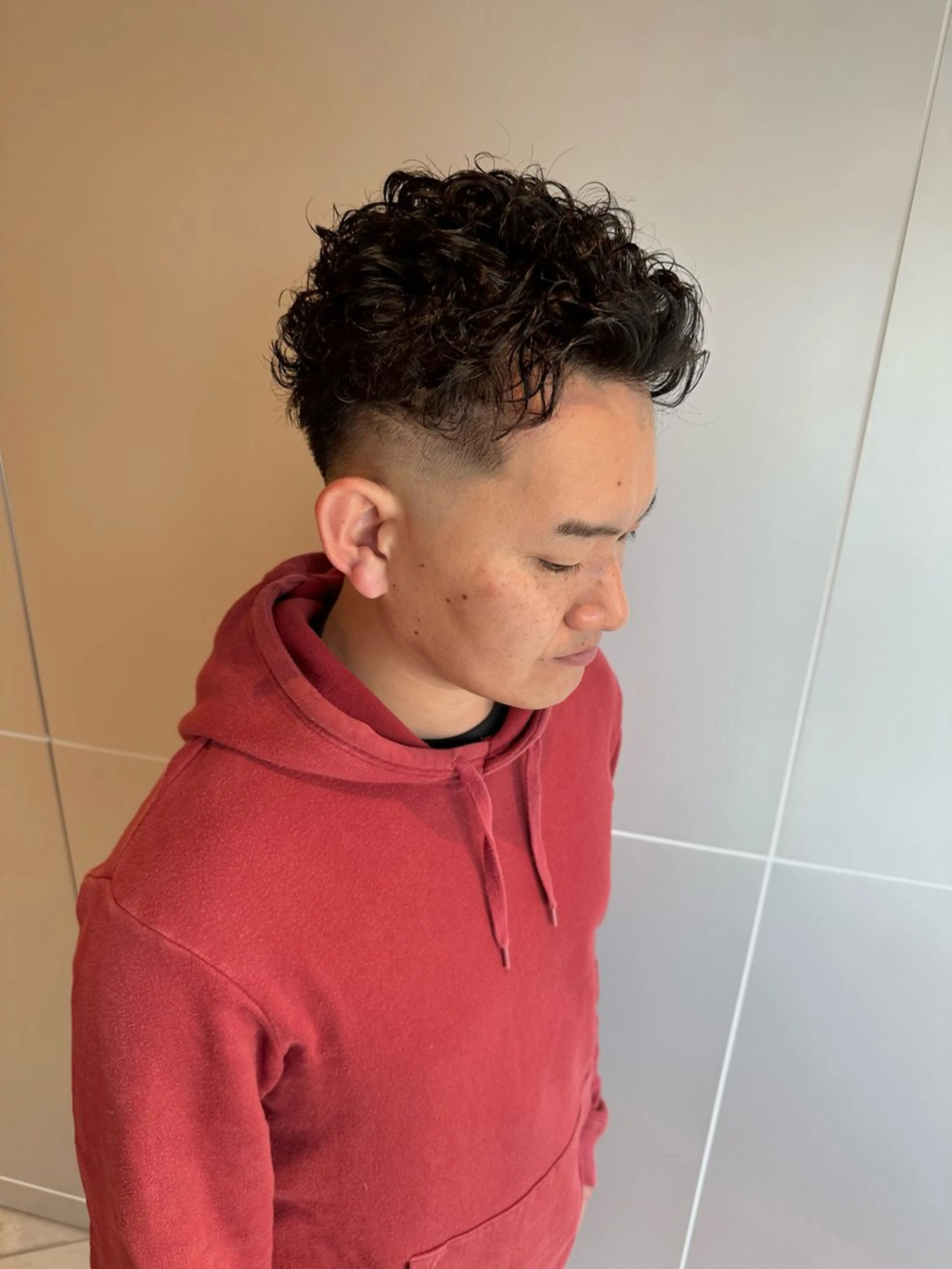 ショート パーマ メンズ フェードカット メンズパーマ 🔥メンズ特化/ パーマ＆カット🌀のヘアスタイル