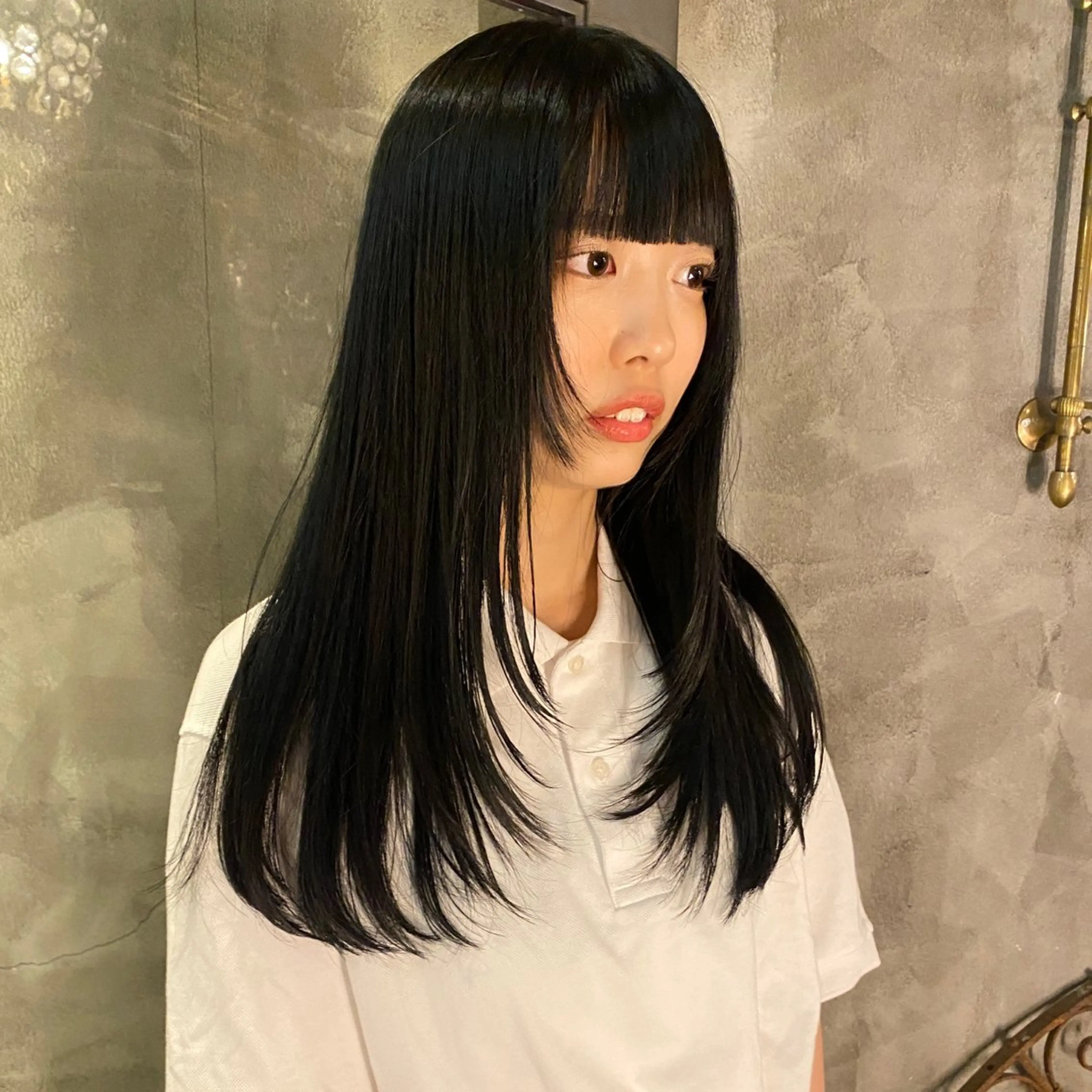 セミロング 顔まわりレイヤー レイヤーカット カット トリートメント メンズヘア/パーマ/ SHOUTOのヘアスタイル