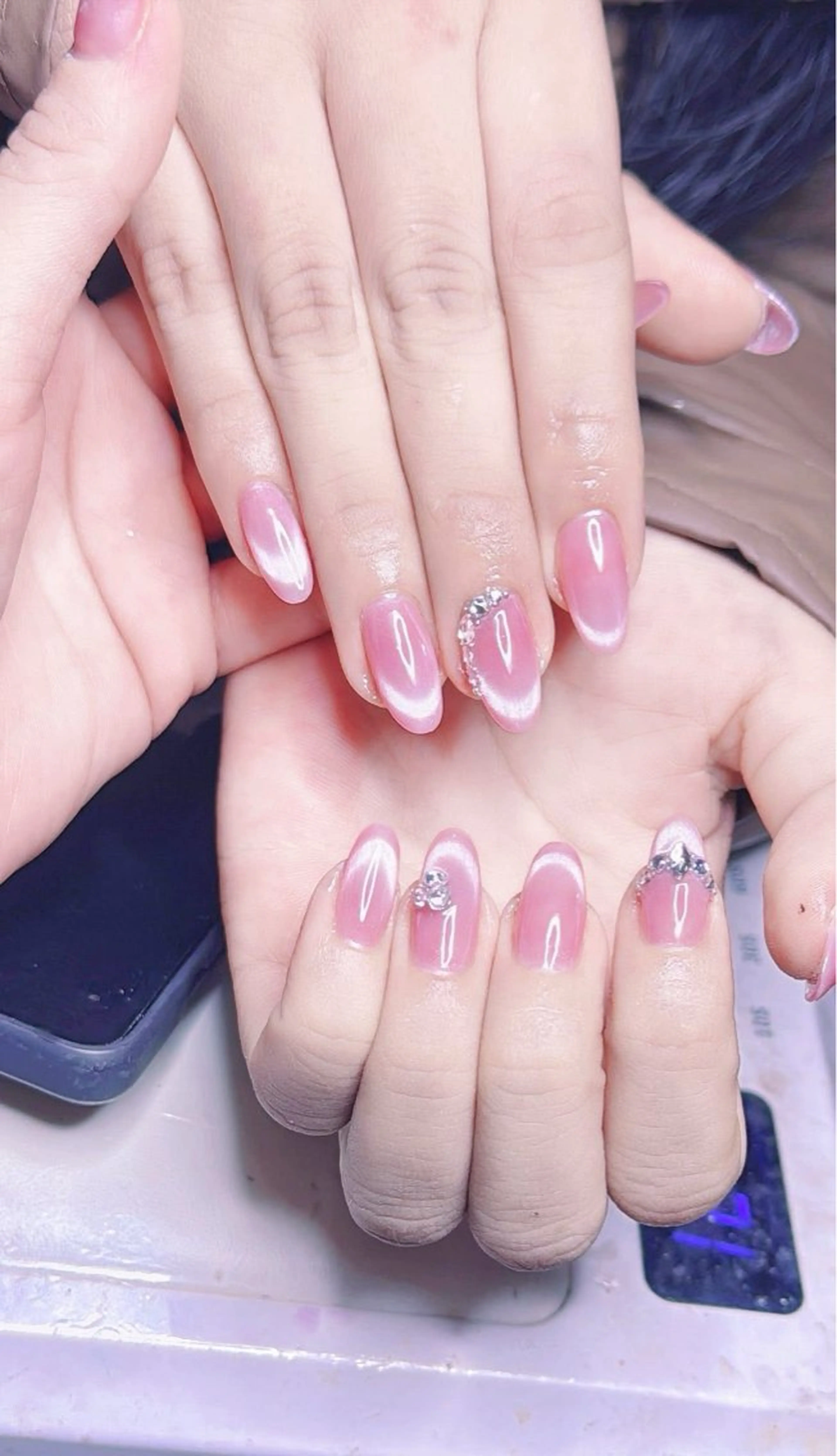 ネイル 長さ出し フットネイル ジェルネイル 韓国ネイル マグネットネイル YMT NailStudioのネイルデザイン