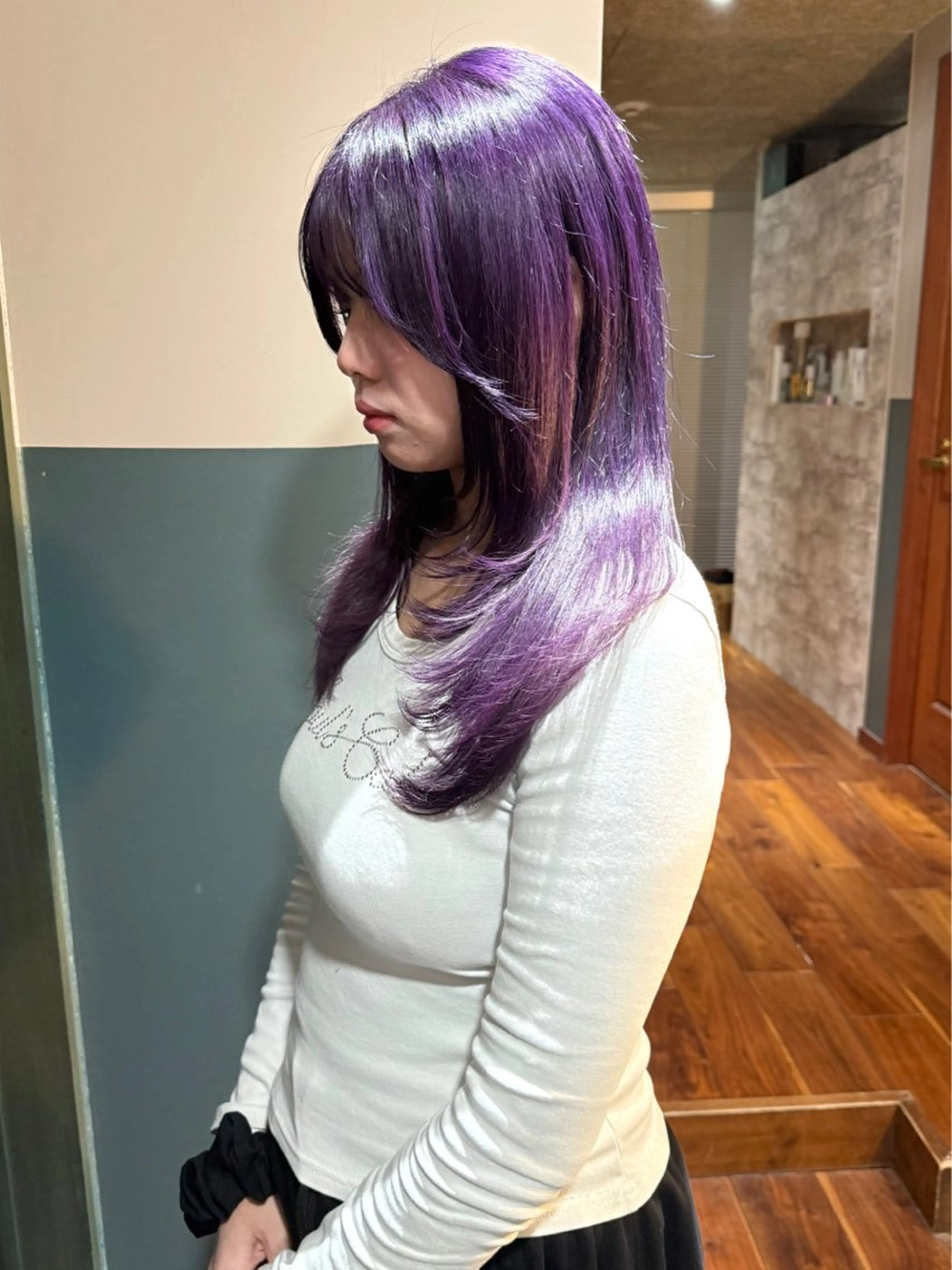 ミディアム カラー 似合わせカット カット ヘアカラー トリートメント mai / linoah˚✧のヘアスタイル