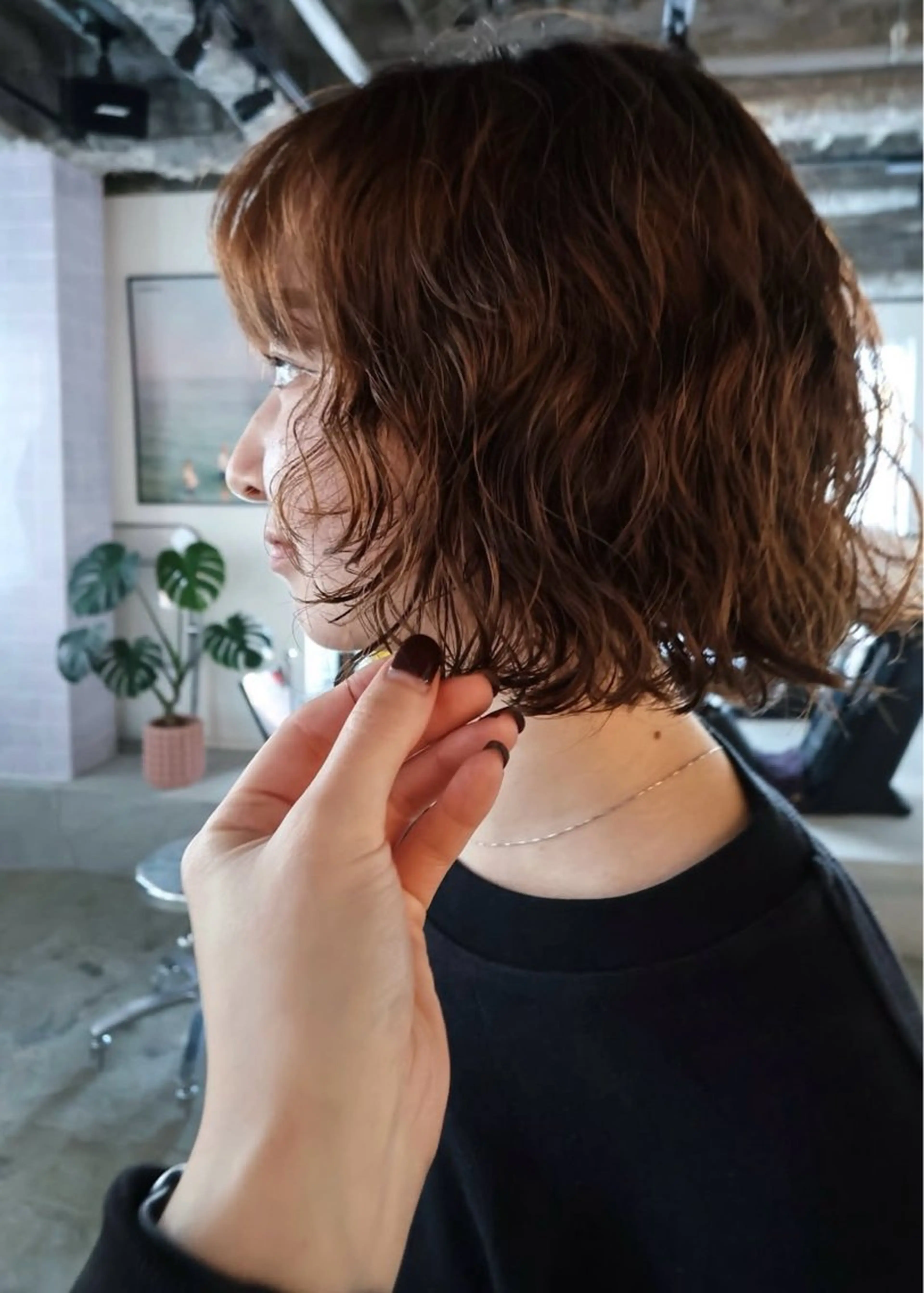 ミディアム カット パーマ 学芸大学 /ボブ SaKuraのヘアスタイル