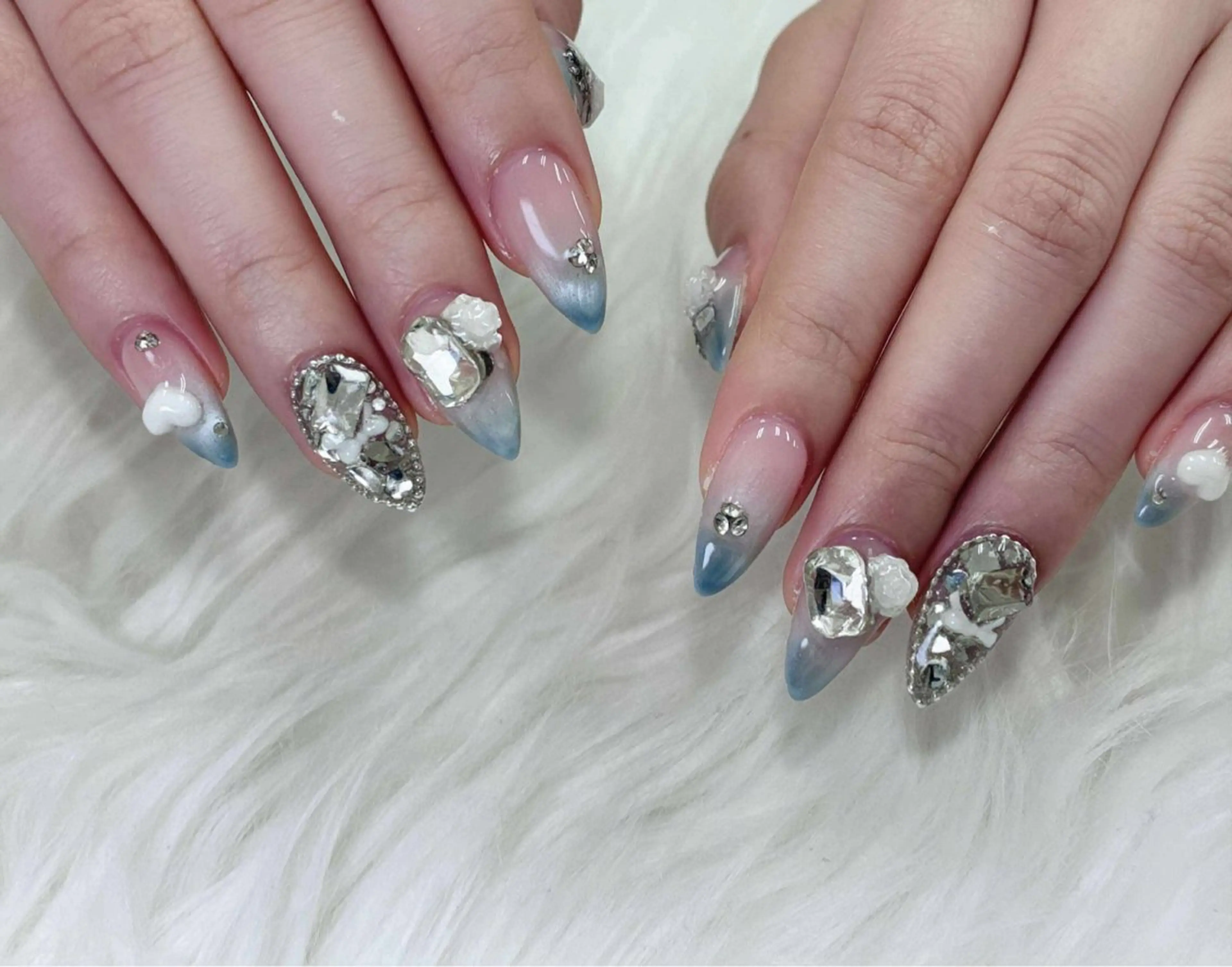 【自爪】アート/パーツつけ放題10本の写真