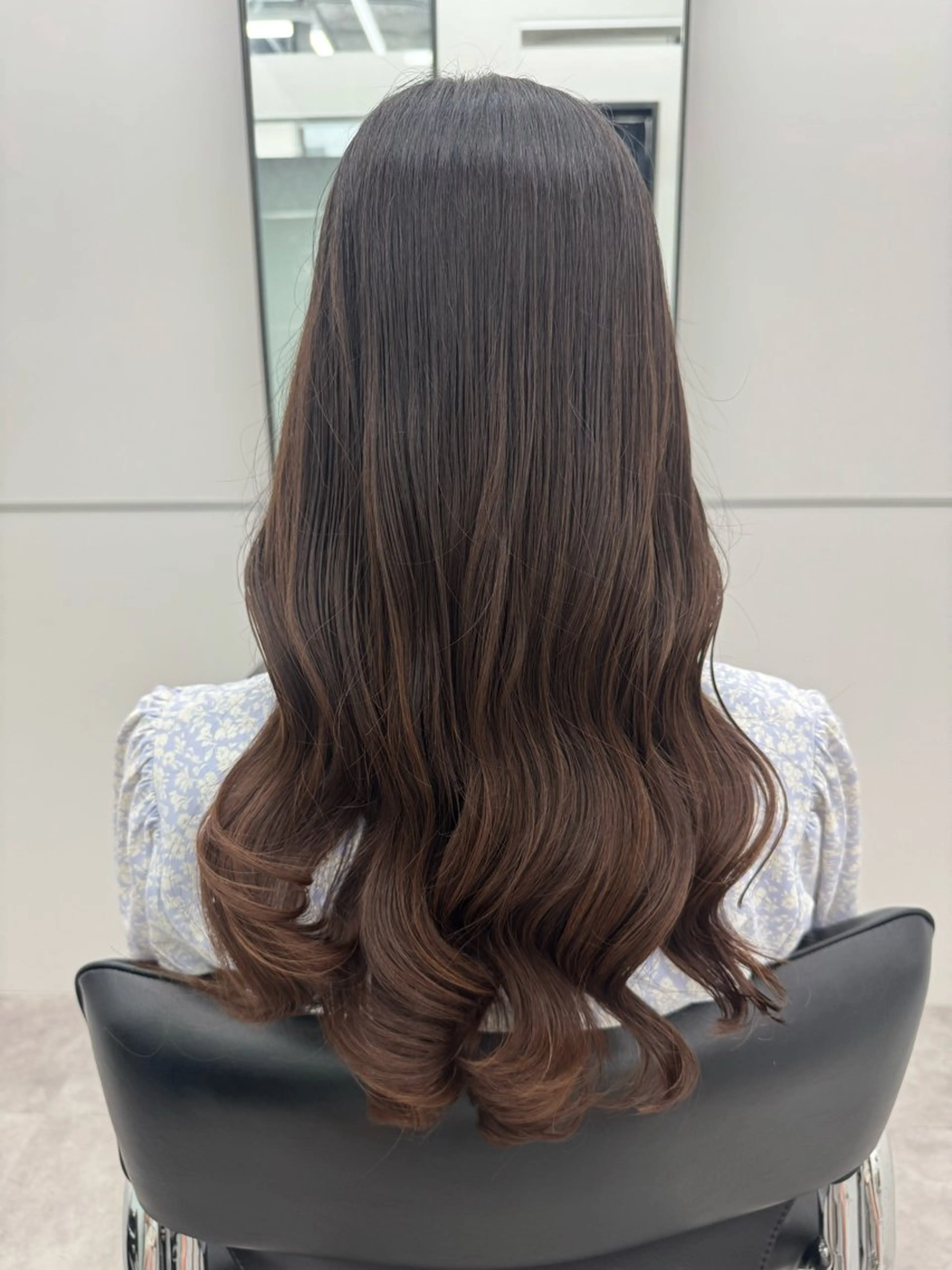 ロング パーマ ボブ 韓国風ヘア デジタルパーマ カット パーマ GO TODAY シェアサロン 銀座Arc店所属・デジタルパーマ🫧 韓国風ヘア🫧サクラのヘアスタイル