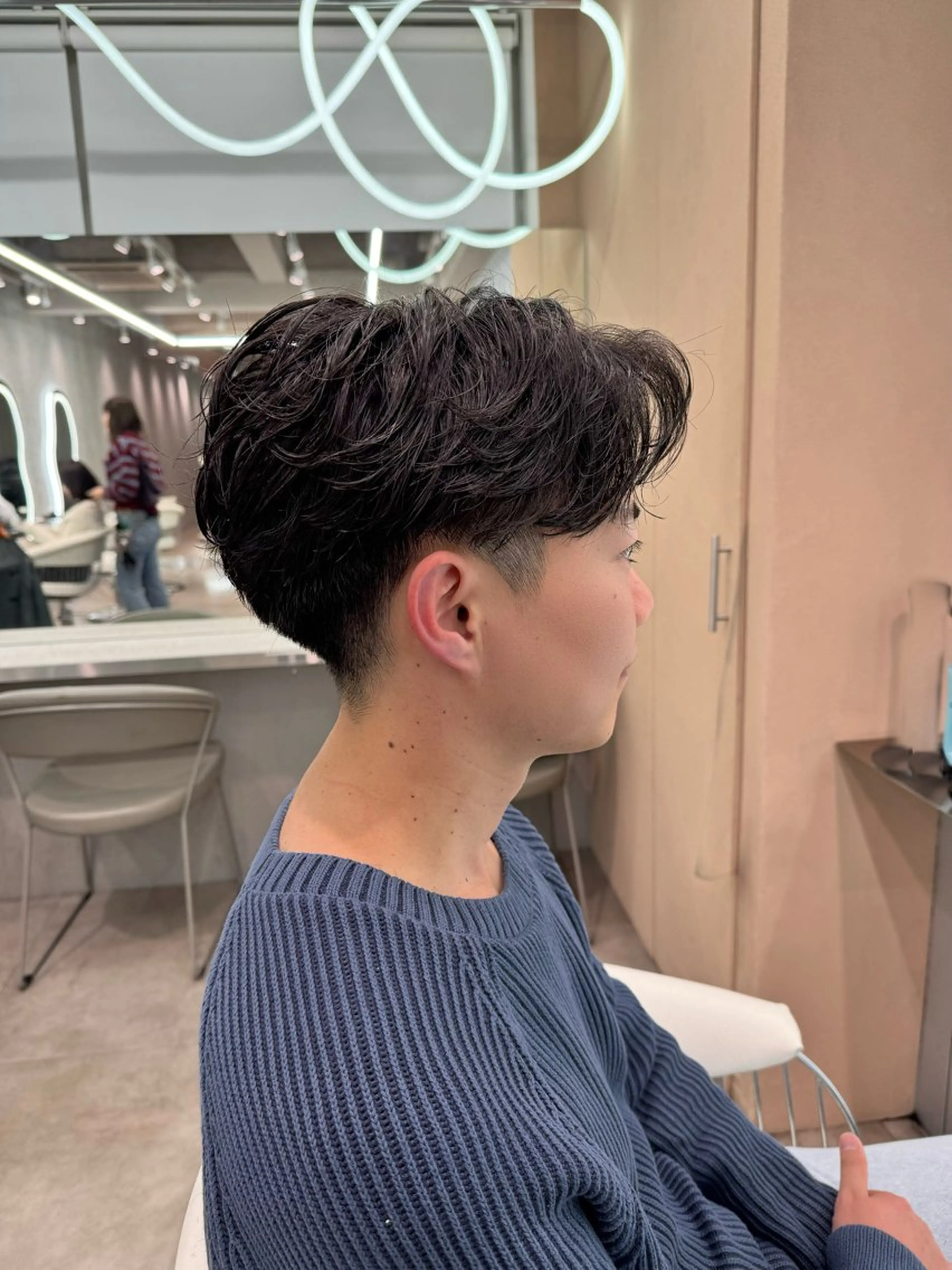 ショート パーマ メンズ カット パーマ 🔶似合わせセンター パート/ヤス🔶のヘアスタイル