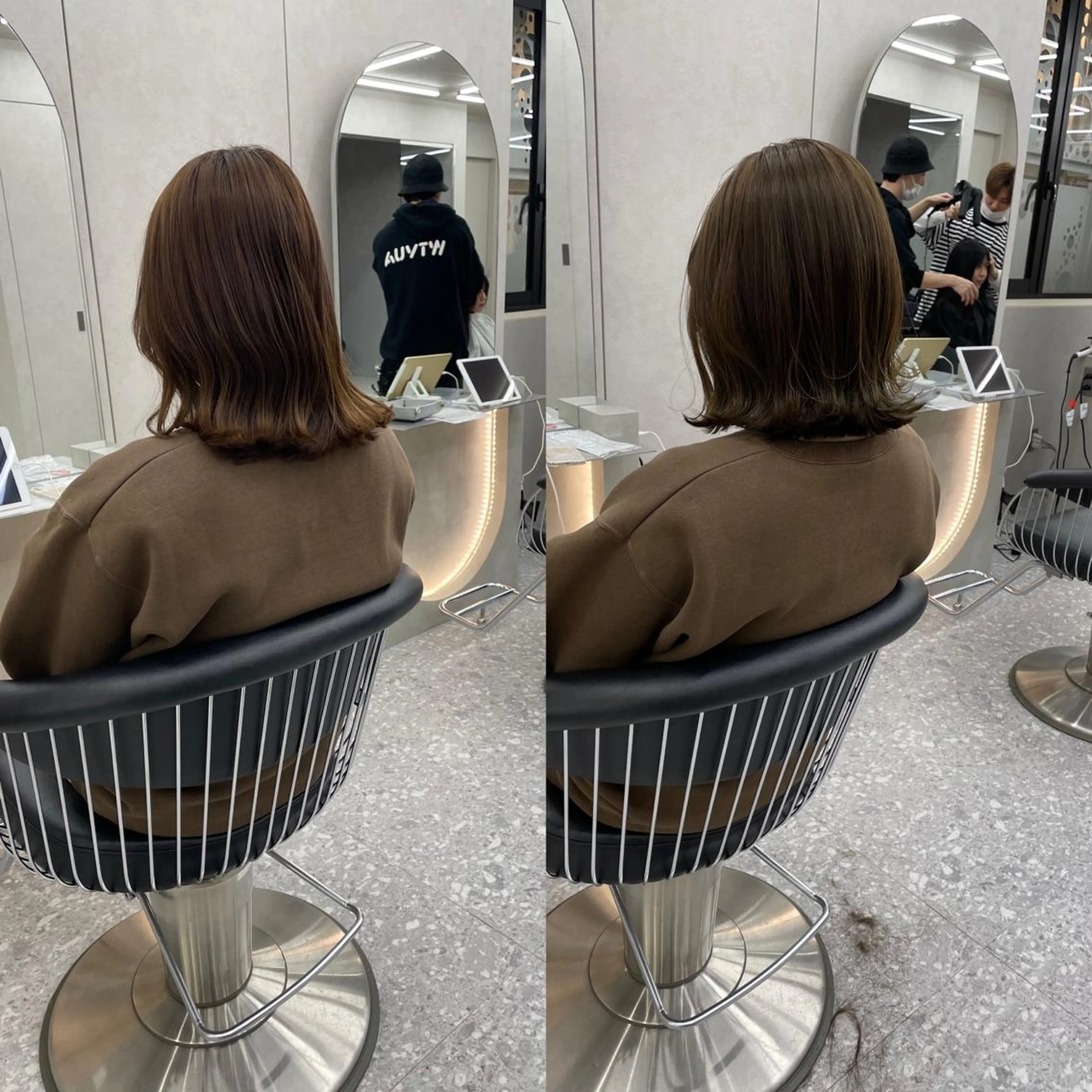 ミディアム カラー 《髪質改善✖️オリー ブ🧸》小嶋拓也のヘアスタイル