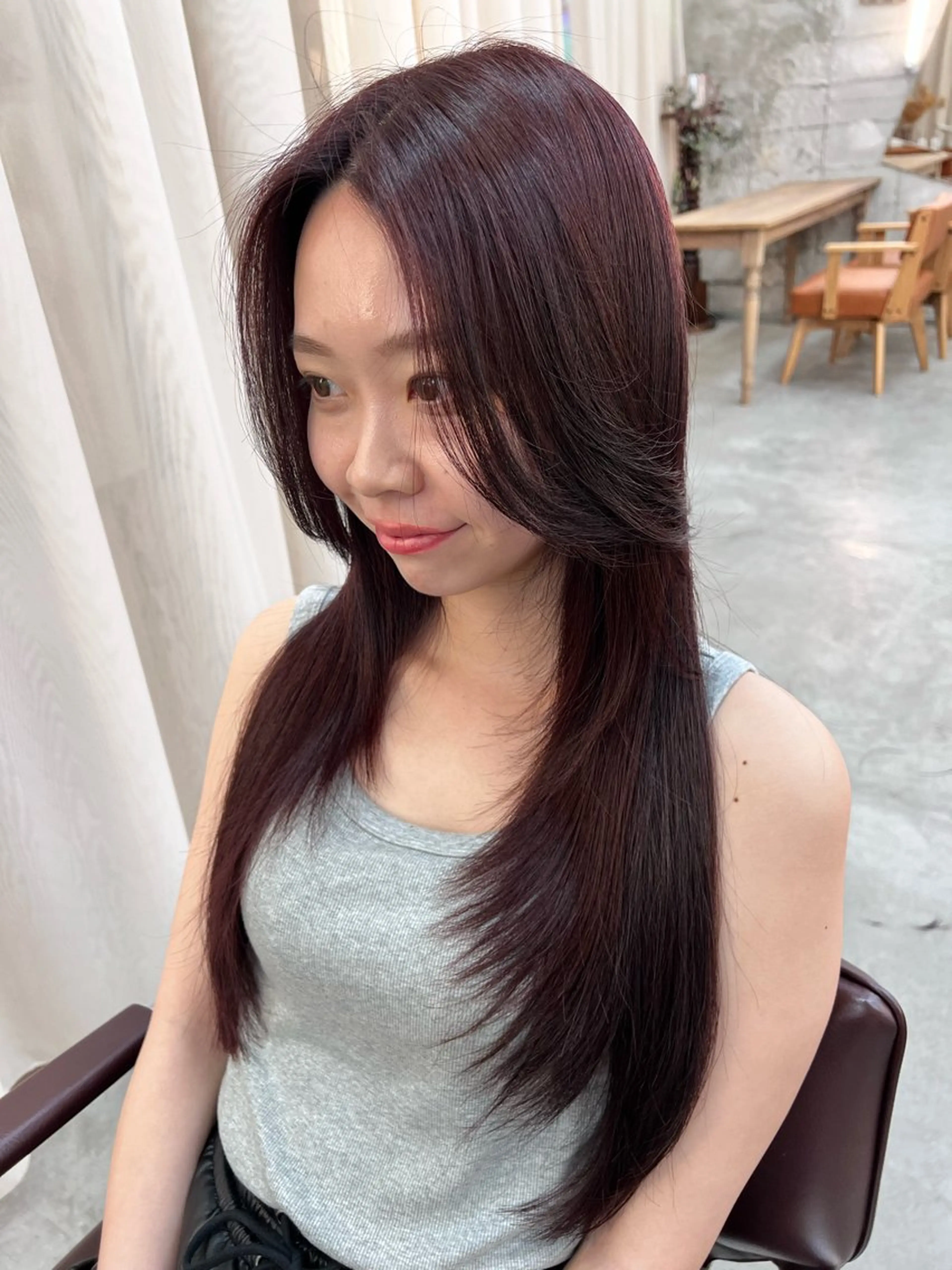 ロング カラー ヘアカラー haco＋所属・圧倒的デザイン力 店長🎨RENAのヘアスタイル