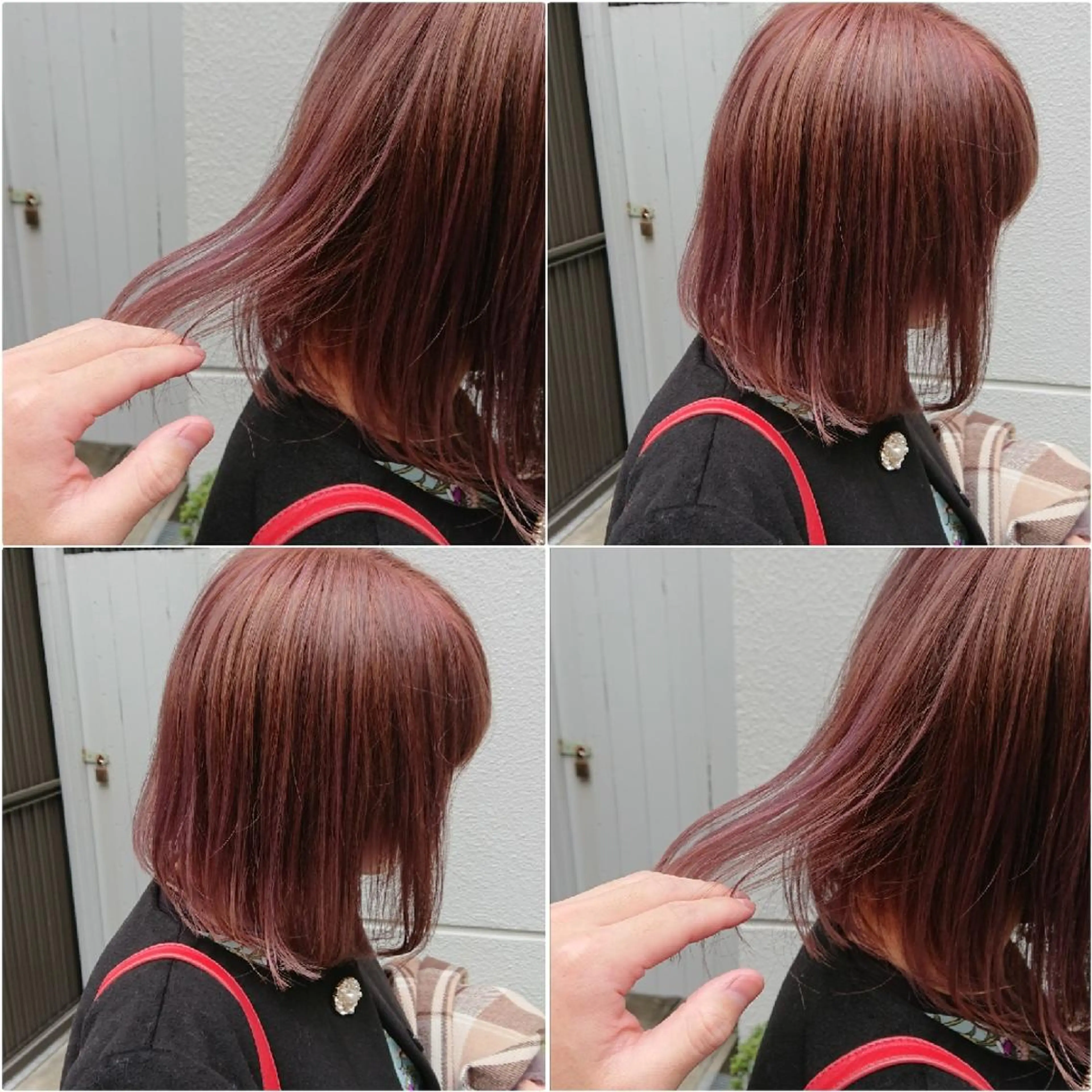 カラー ショート ピンクカラー ヘアカラー トリートメント 原田 祥彰のヘアスタイル