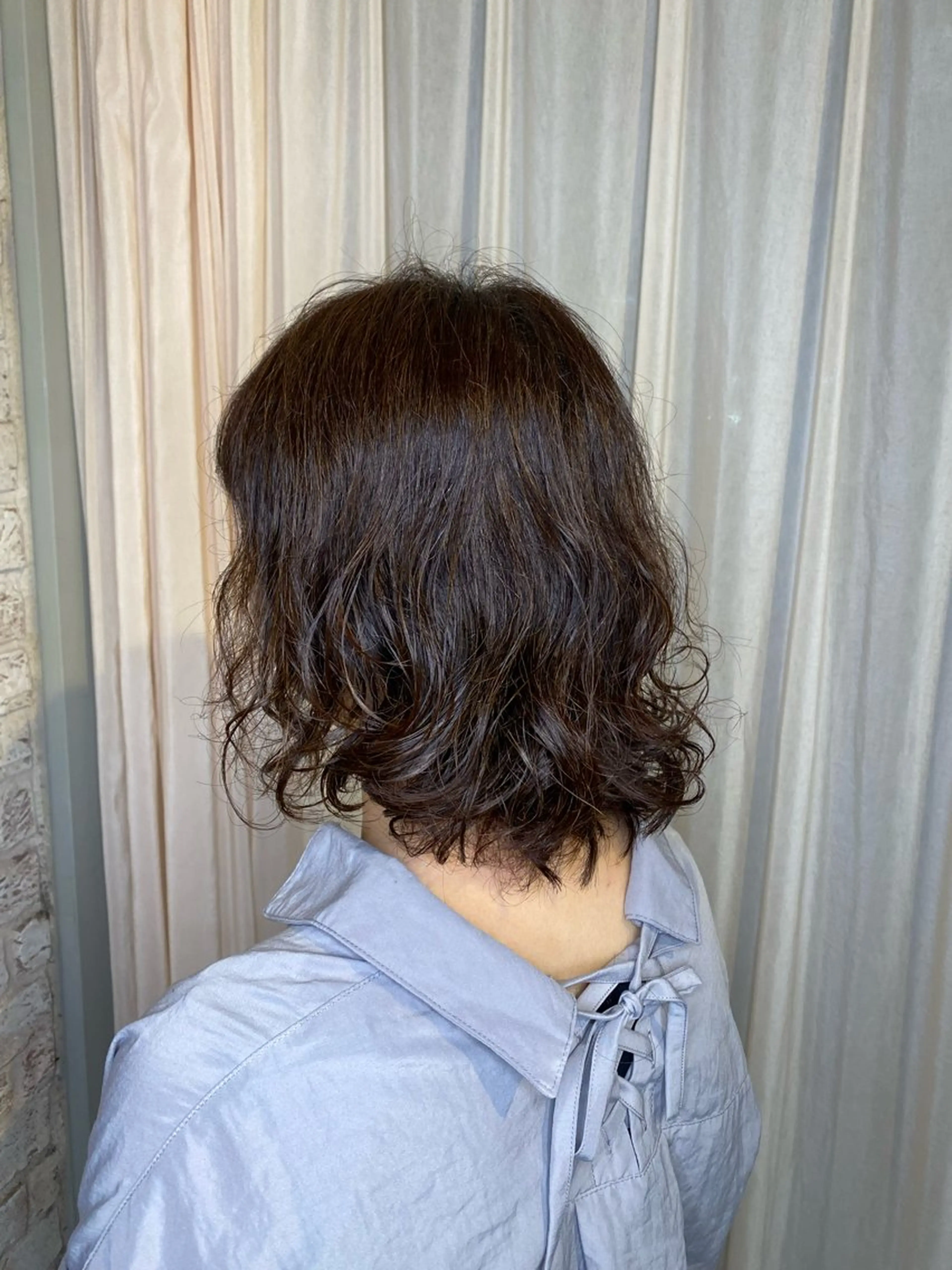 ミディアム パーマ 氏家 桜のヘアスタイル