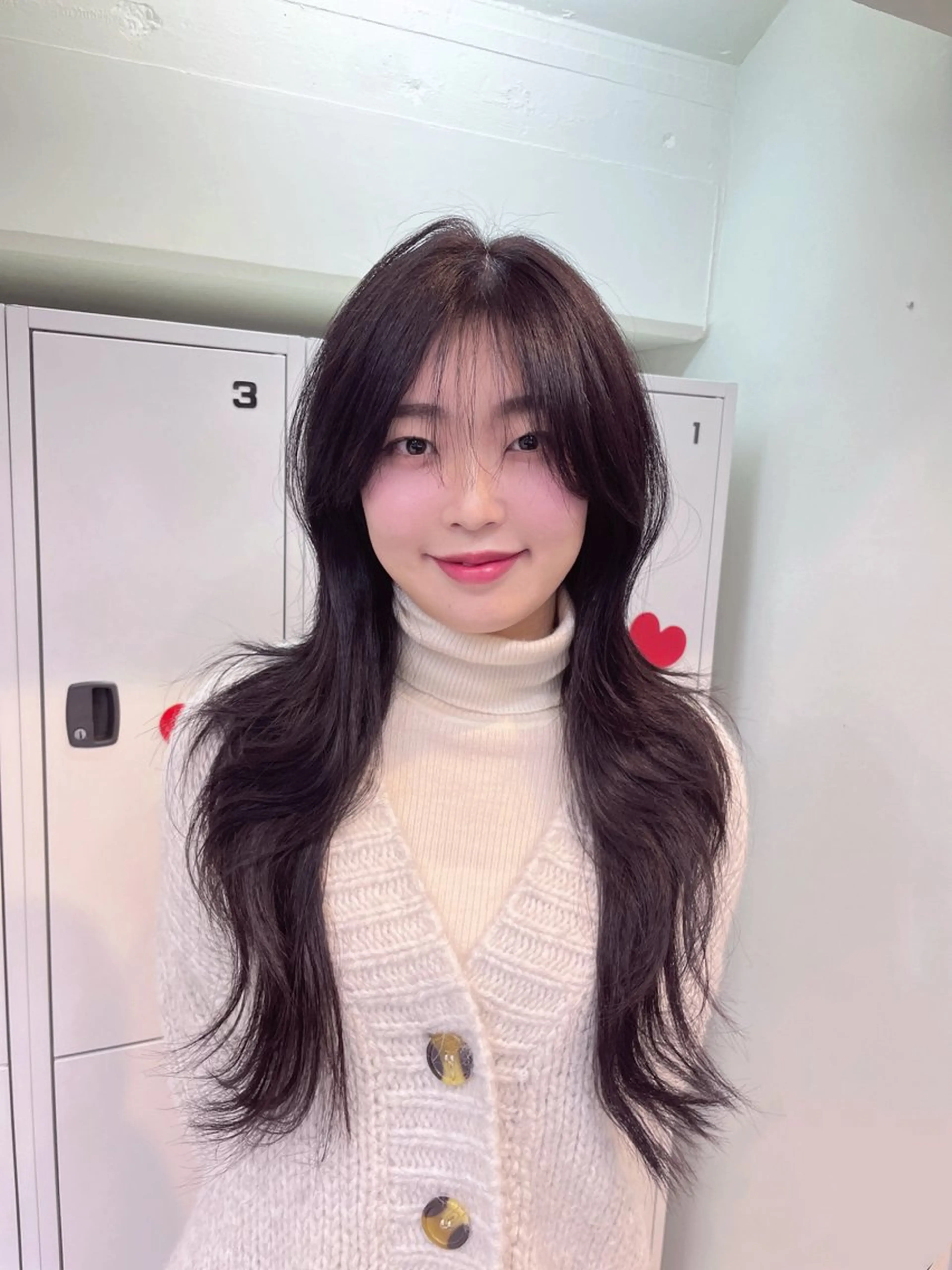 ロング カラー カット ヘアカラー yu-kaハッシュ カット/韓国レイヤーのヘアスタイル