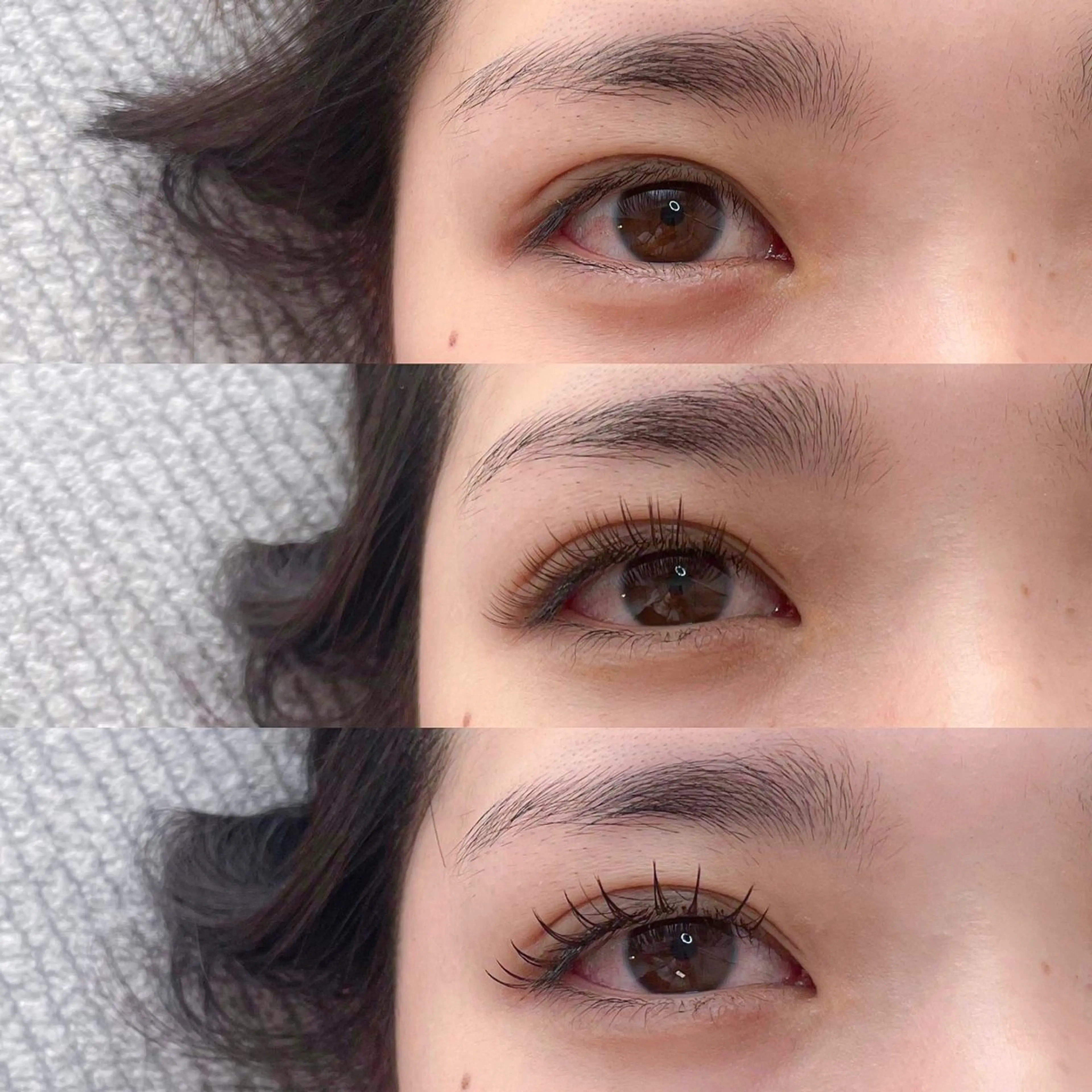 マツエク・マツパ 束感まつ毛 カラーマツエク ラヴィー所属・マツエク専門店 Laviy博多の眉毛・アイブロウイメージ