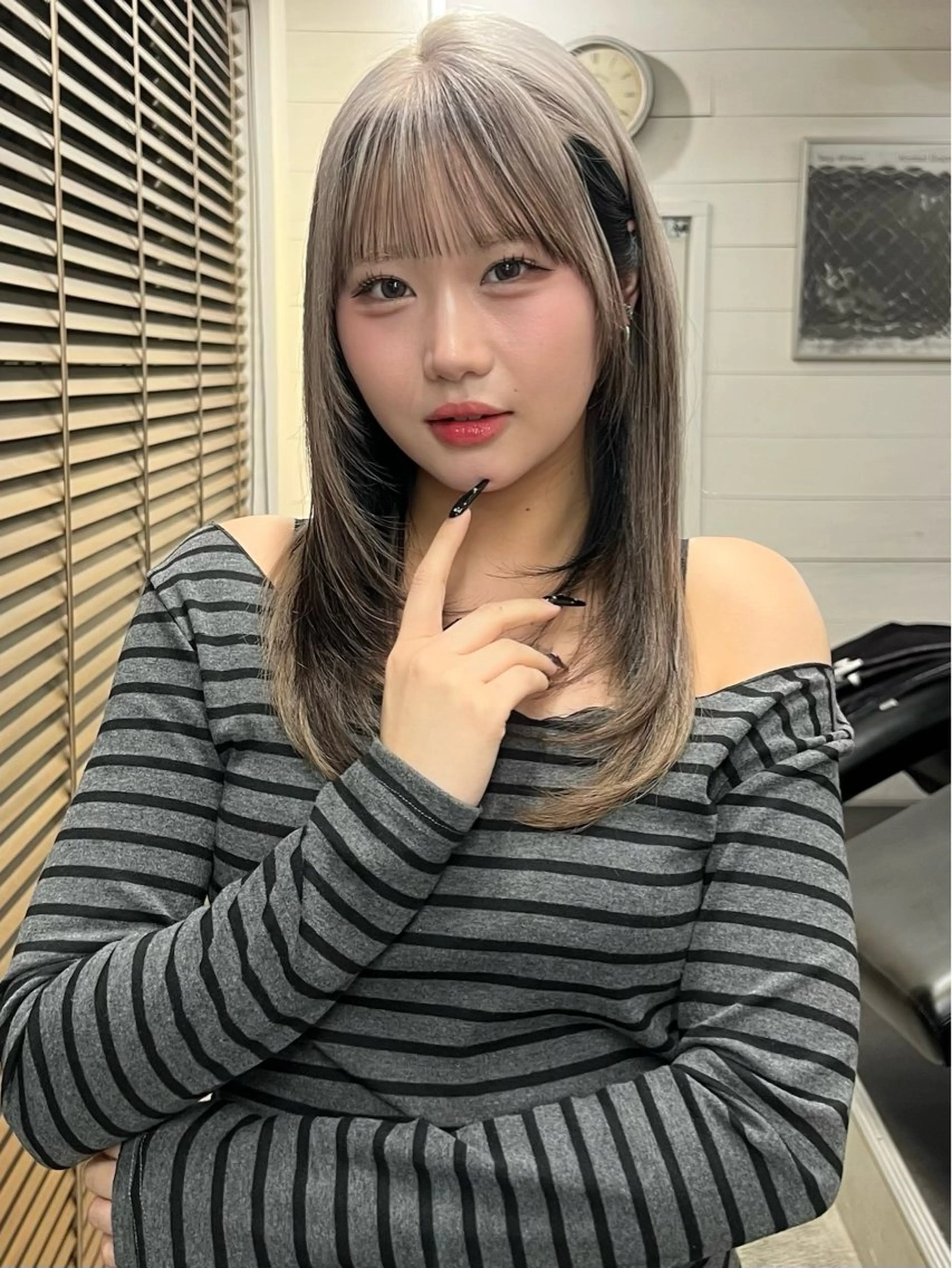 ロング ヘアカラー 暖色カラー/レイヤー カット☁️MEI☁️のヘアスタイル