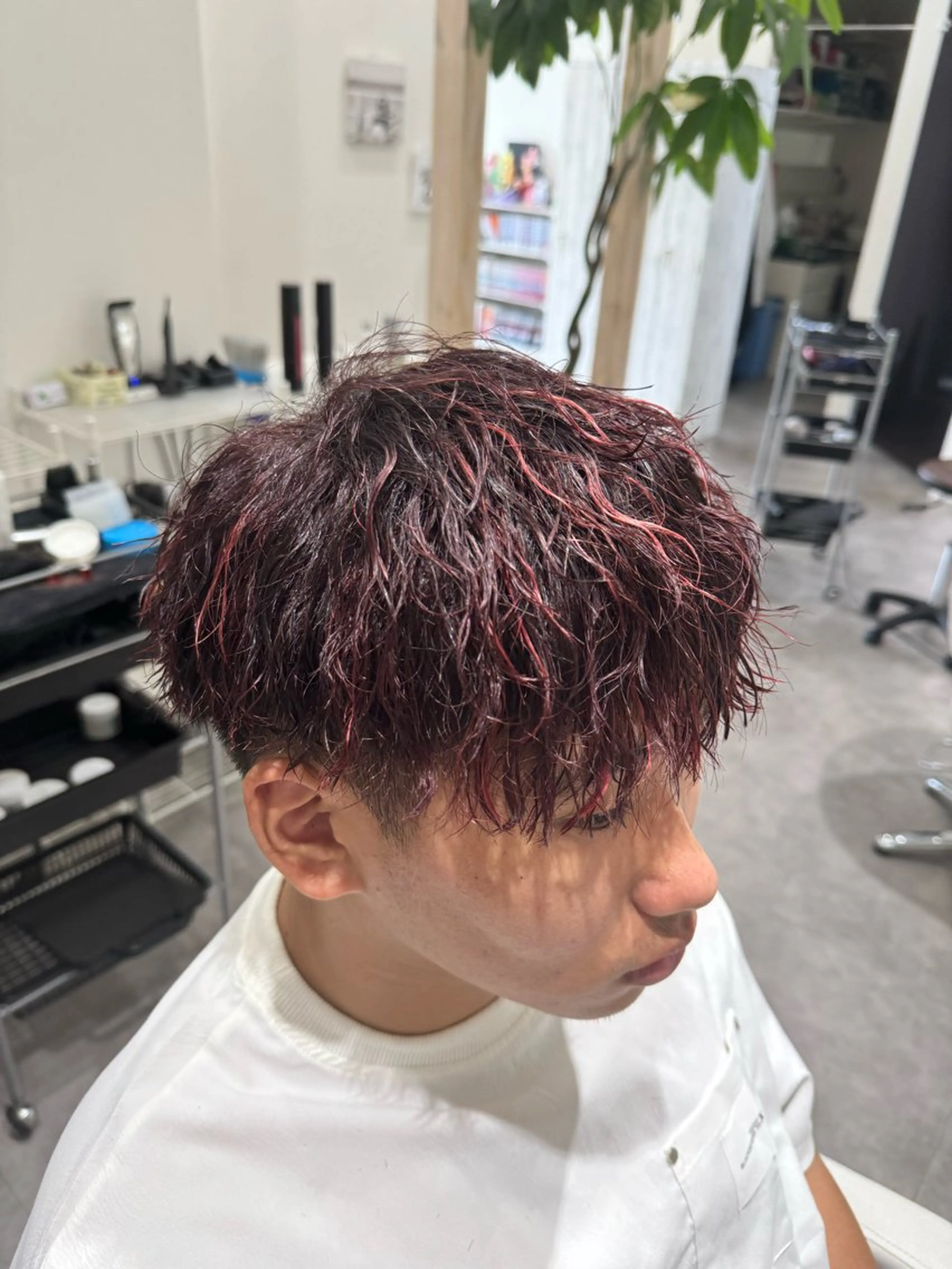 ショート カット ヘアカラー パーマ 岐阜No.1メンズ 美容師／村上達紀のヘアスタイル