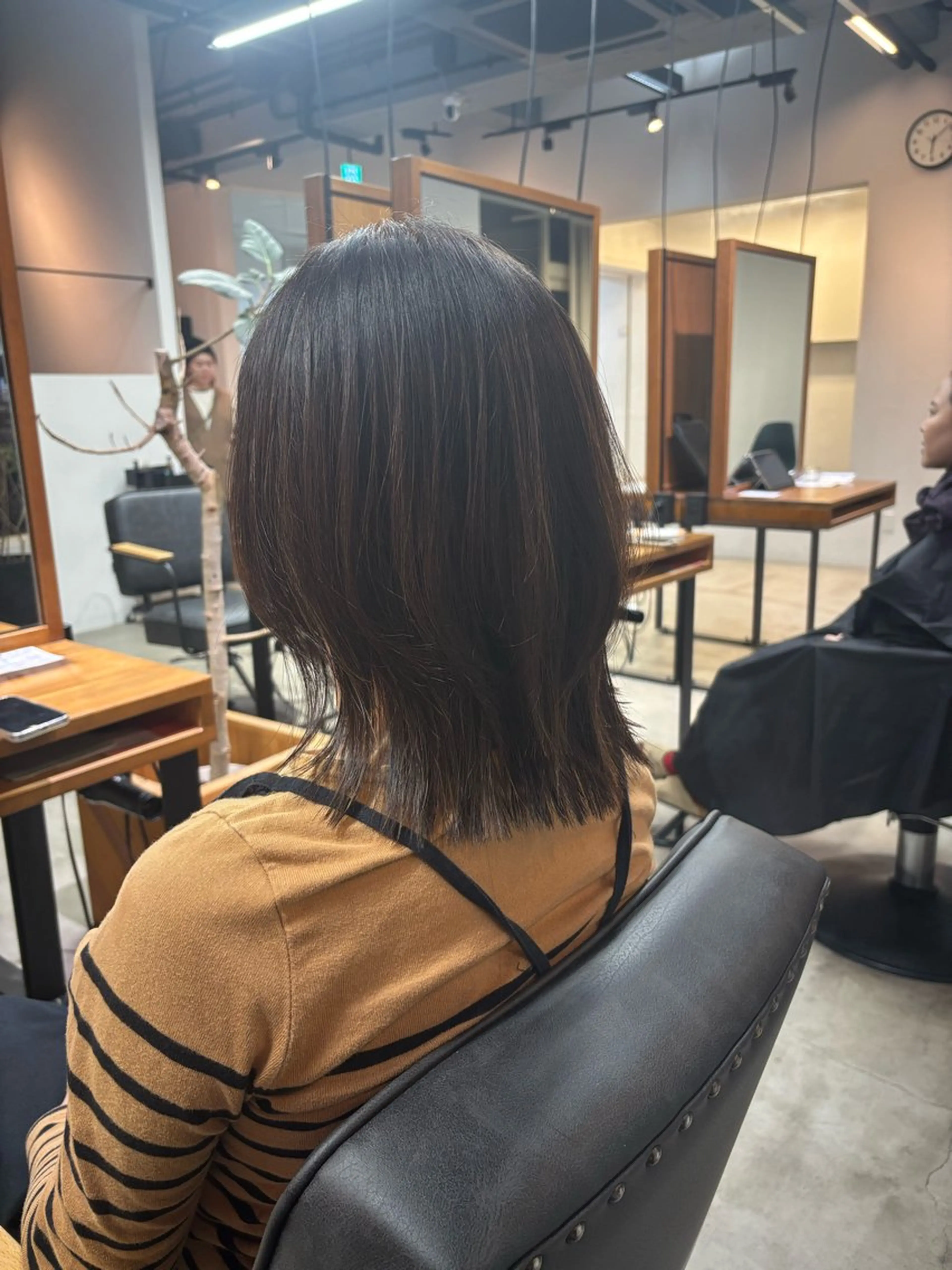 ミディアム note キシモト ハルカのヘアスタイル