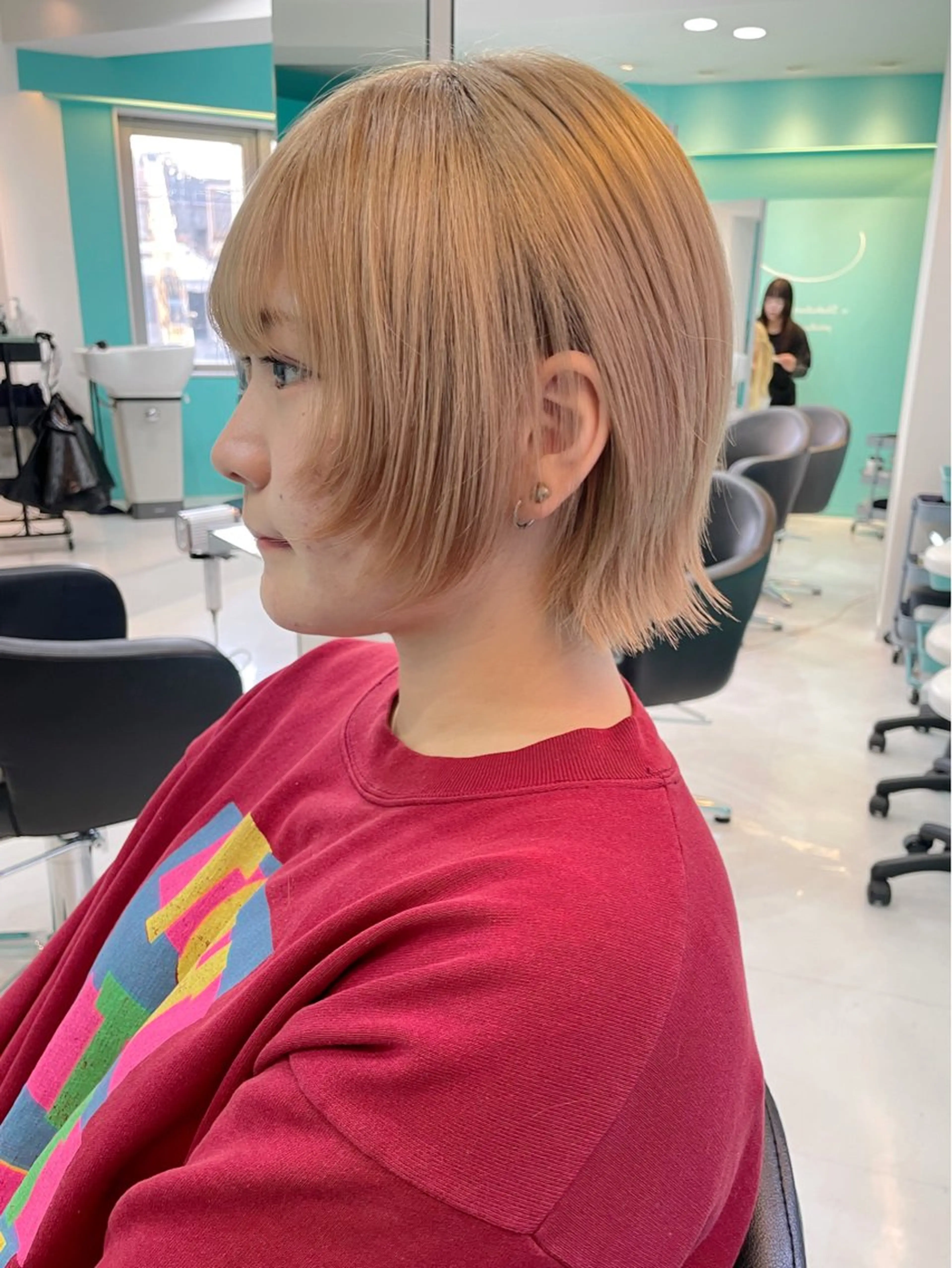 ショート カラー ブリーチ ダブルカラー ハッシュカット ウルフカット カット ヘアカラー トリートメント 🫧ショート/ボブ 池袋西口・泡渕✂️のヘアスタイル