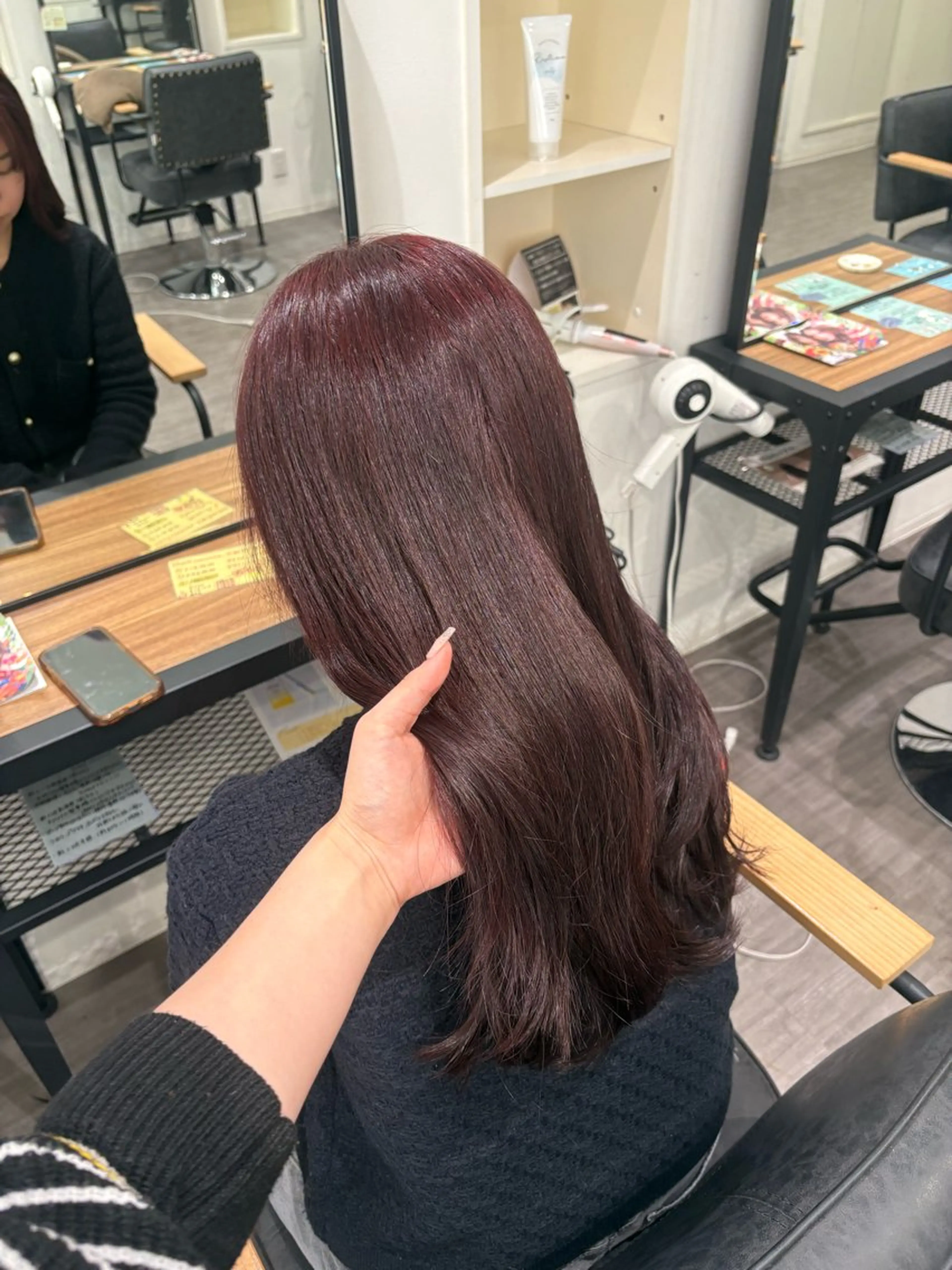 セミロング カラー ブラウンカラー ピンクカラー ピンクブラウン nijika/ カラーリスト🫧のヘアスタイル