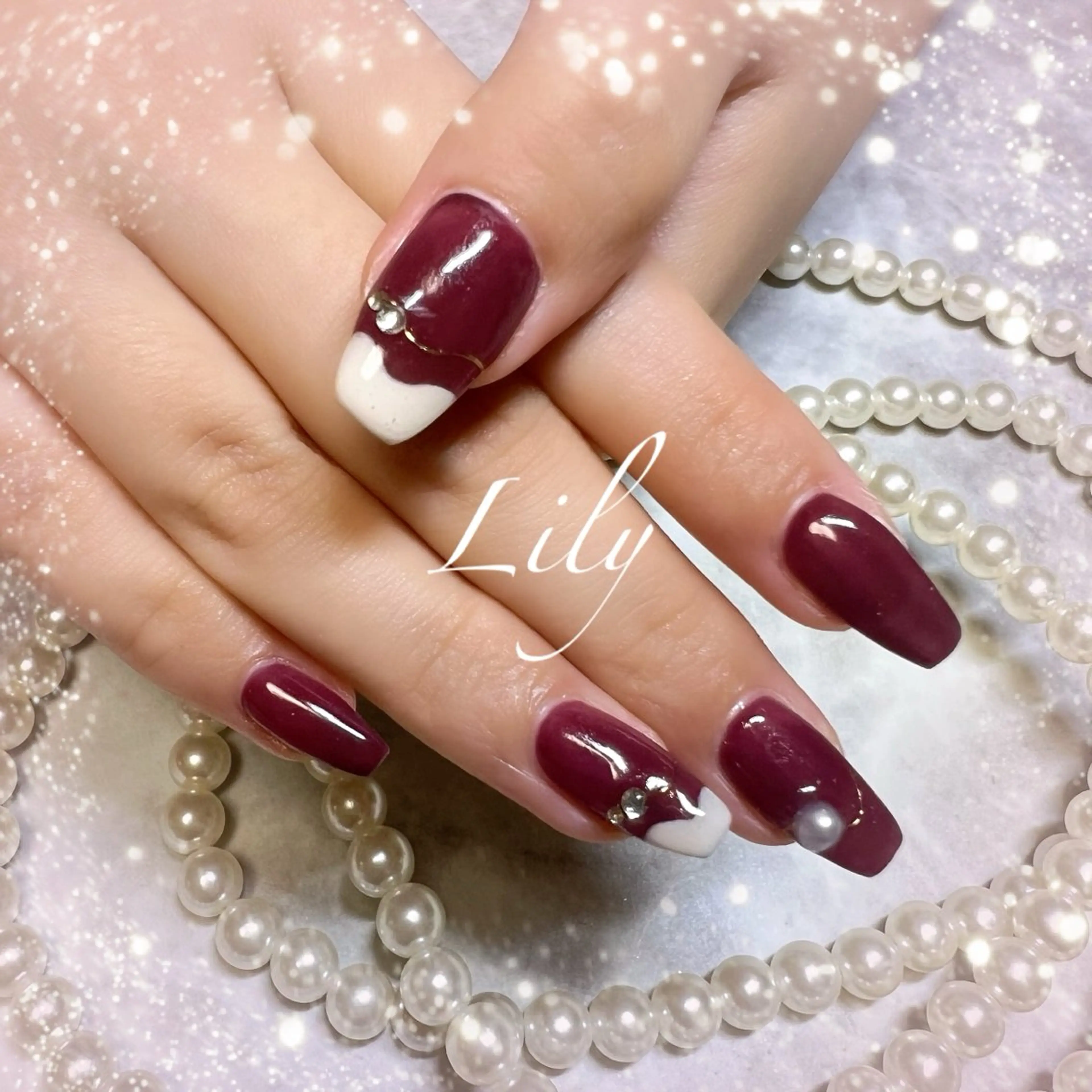 ネイル ハンドネイル Lily*nail 🌻Mii🌻のネイルデザイン