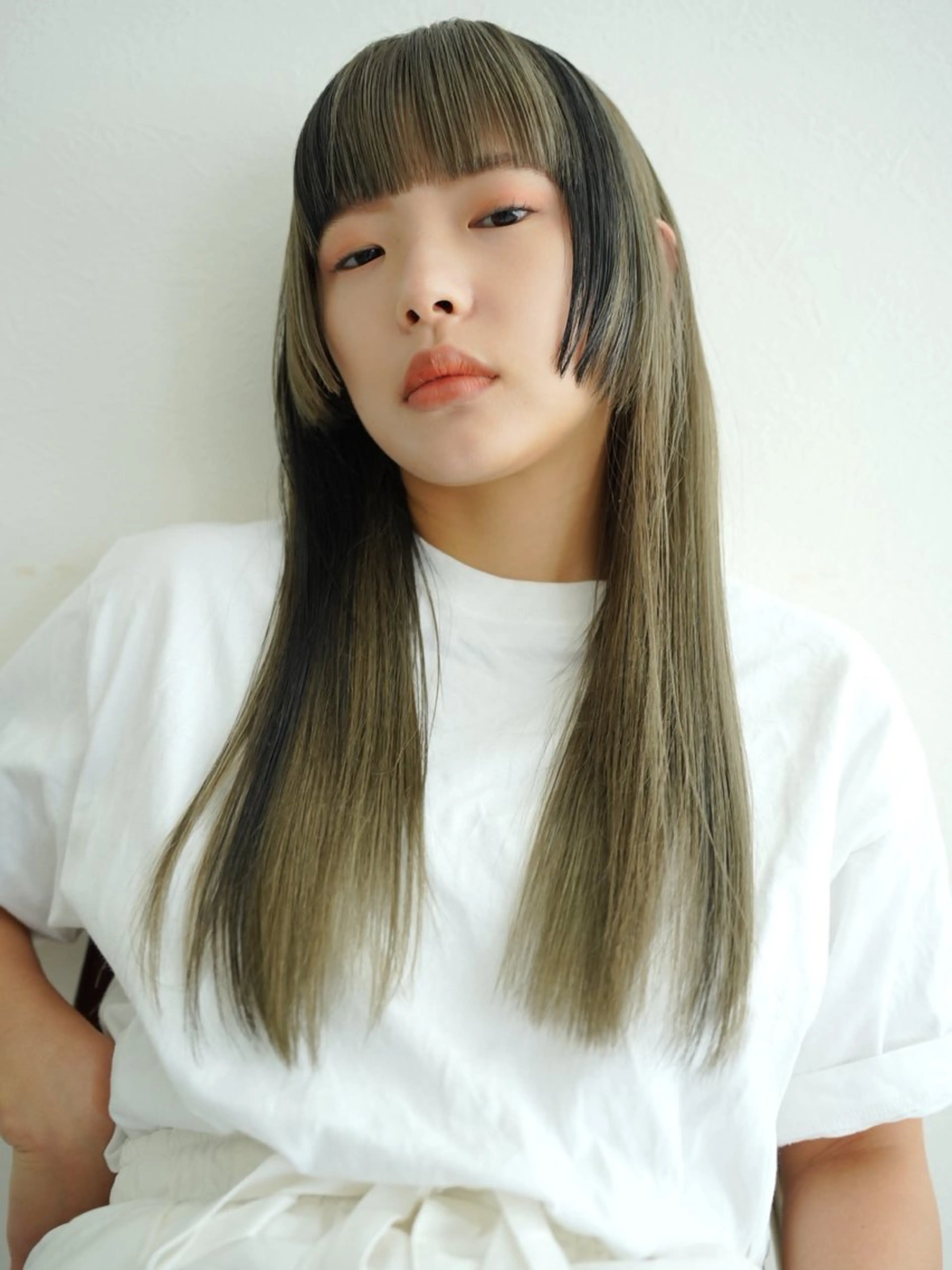 ロング カラー カット ヘアカラー トリートメント mizuho .のヘアスタイル