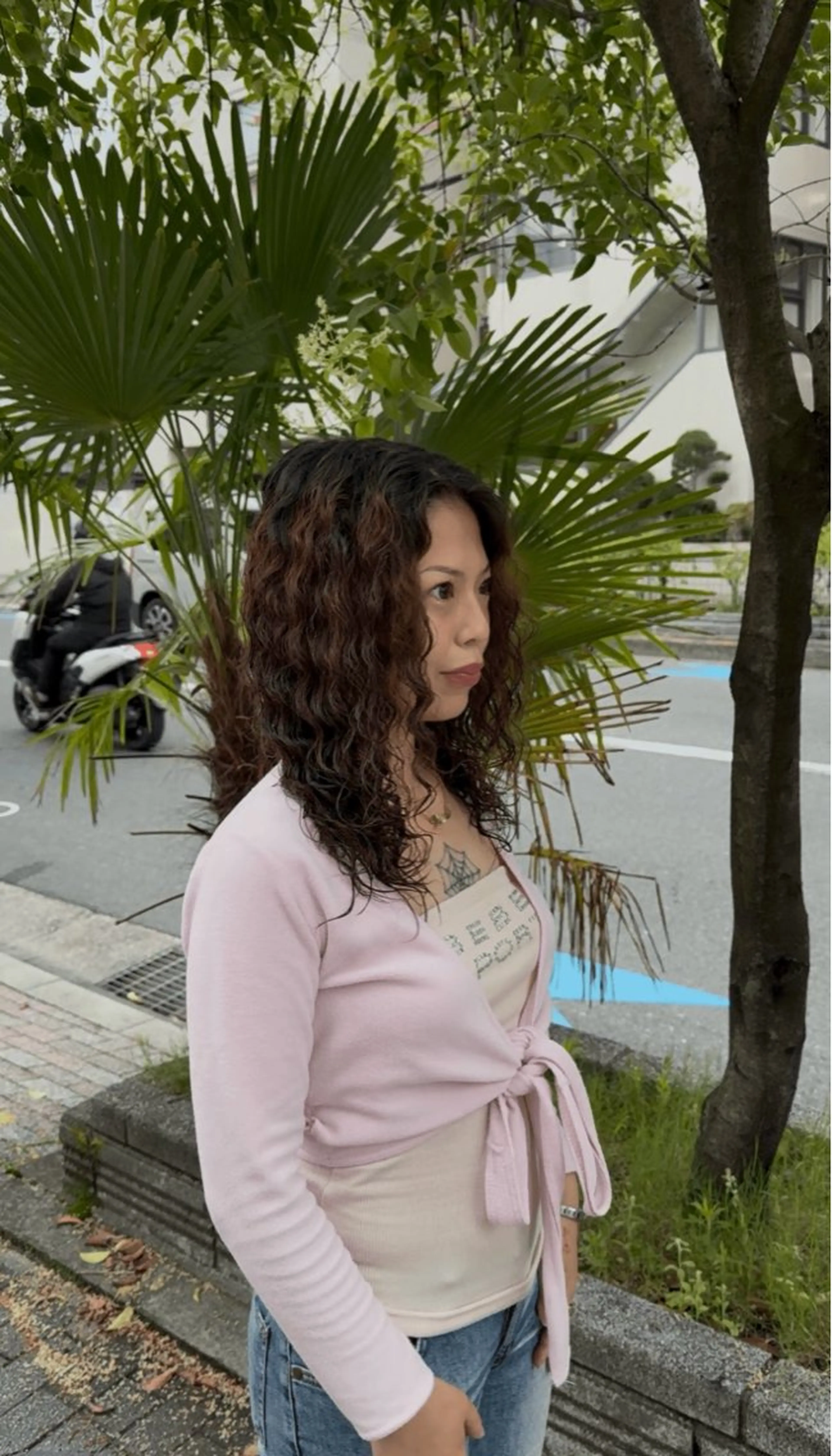 セミロング セミロングパーマ パーマ [Tidehair] Riruのヘアスタイル