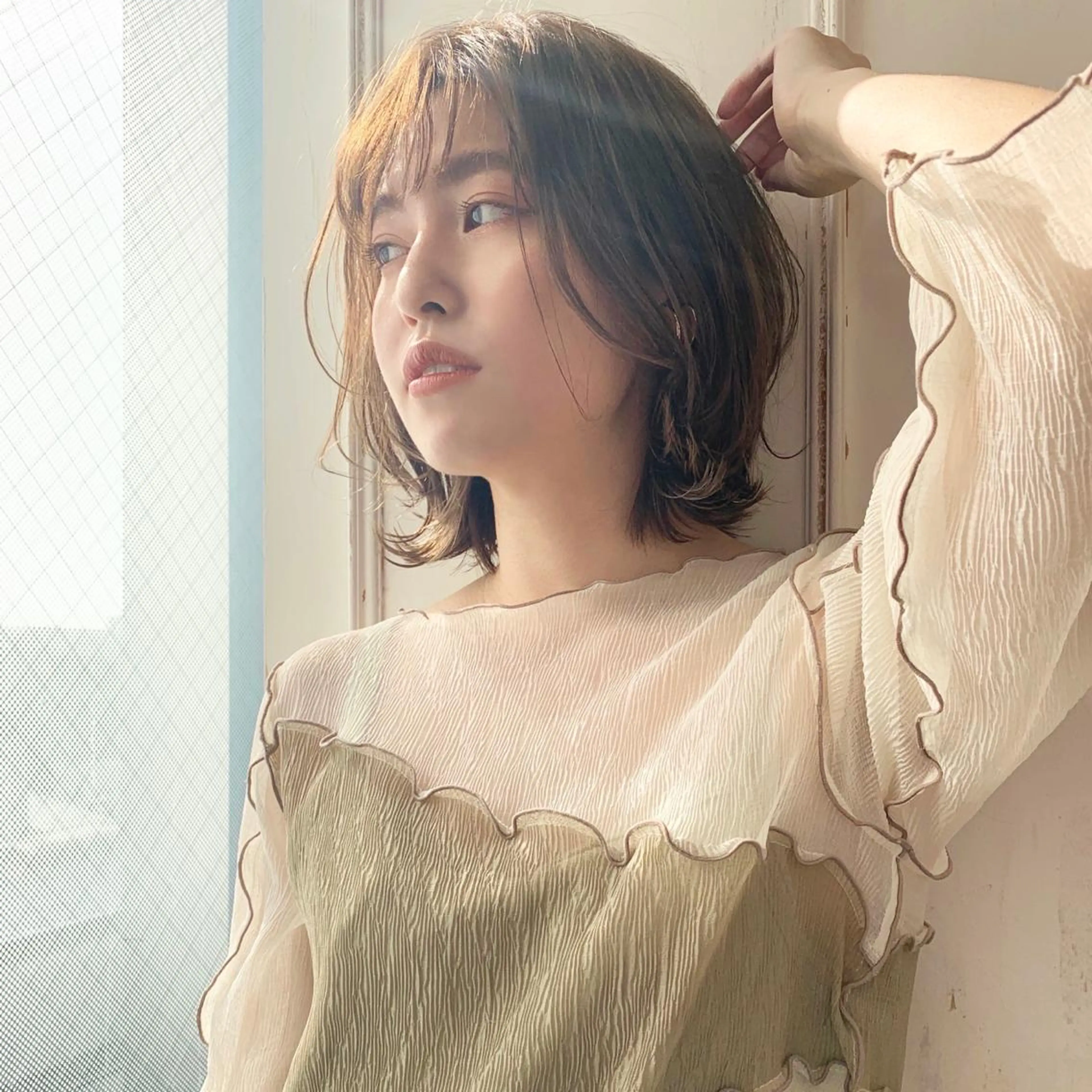 ミディアム カラー Sana / 韓国ヘア / カラーのヘアスタイル