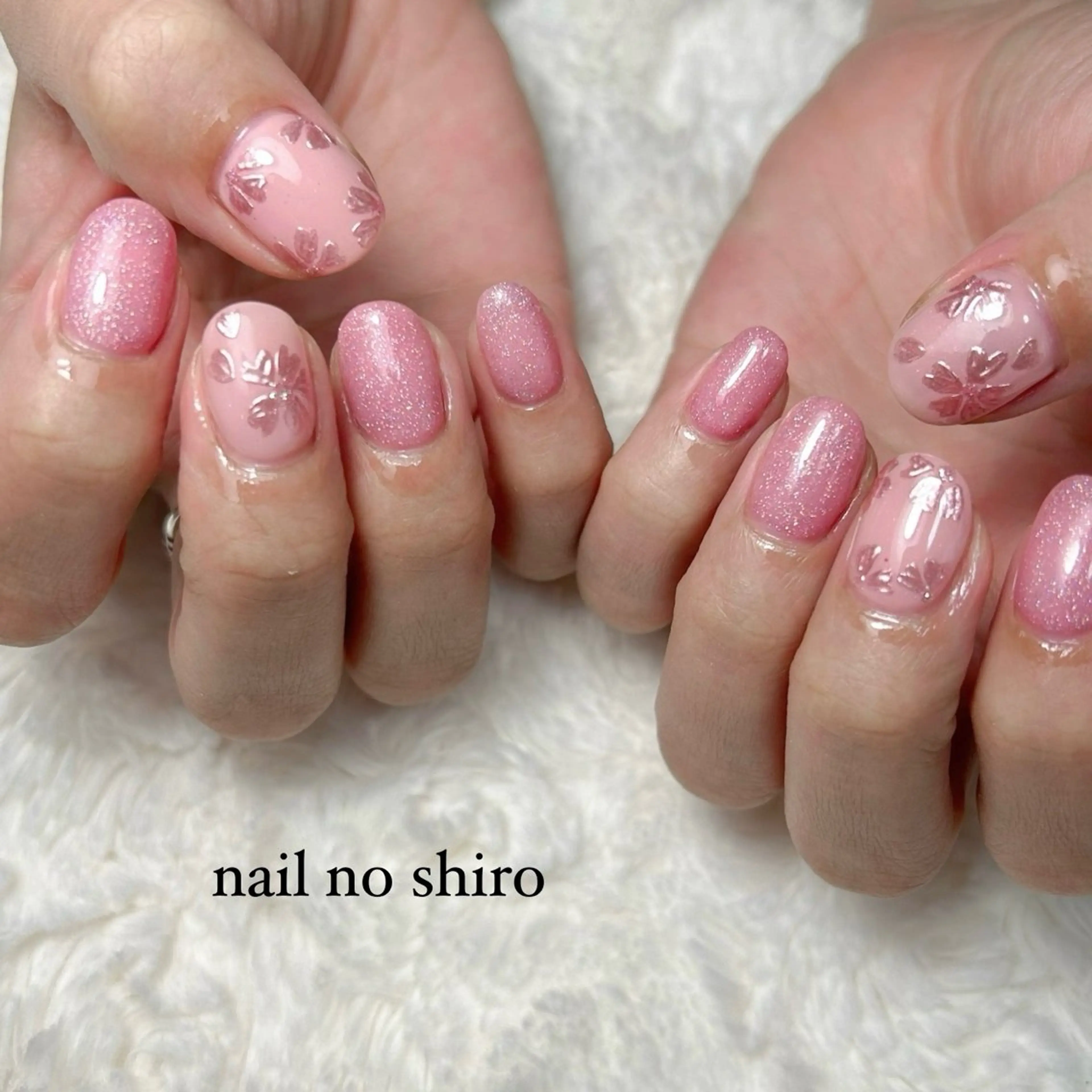 ネイル 桜ネイル ピンク nail no shiro/耳つぼのその他イメージ
