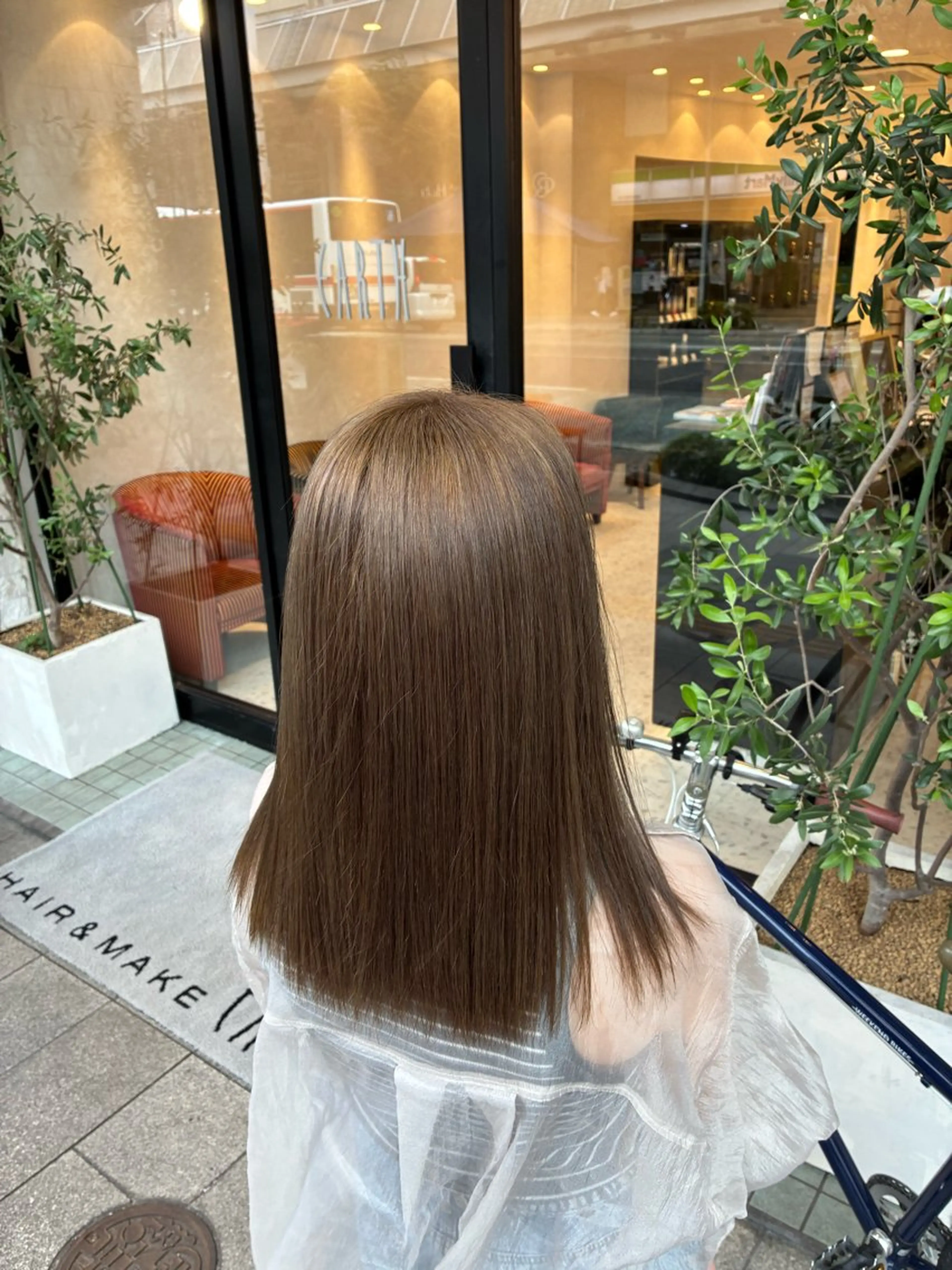 セミロング 縮毛矯正/髪質改善 EARTH髙橋のヘアスタイル