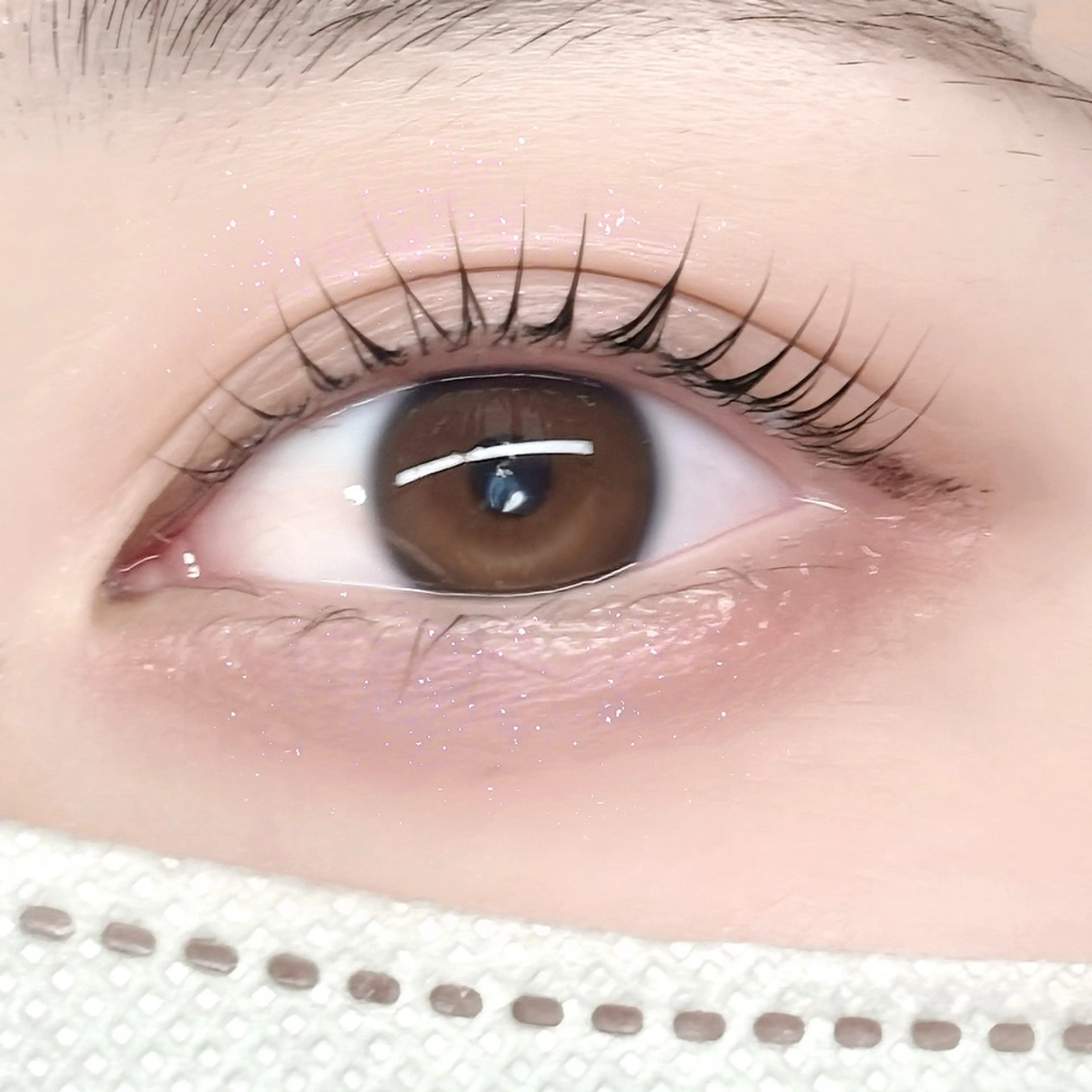 マツエク・マツパ 束感まつ毛 韓国風マツエク ナチュラル まつげパーマ 🩶LED＆ダブル フラットRAN🪽のマツエク・マツパデザイン