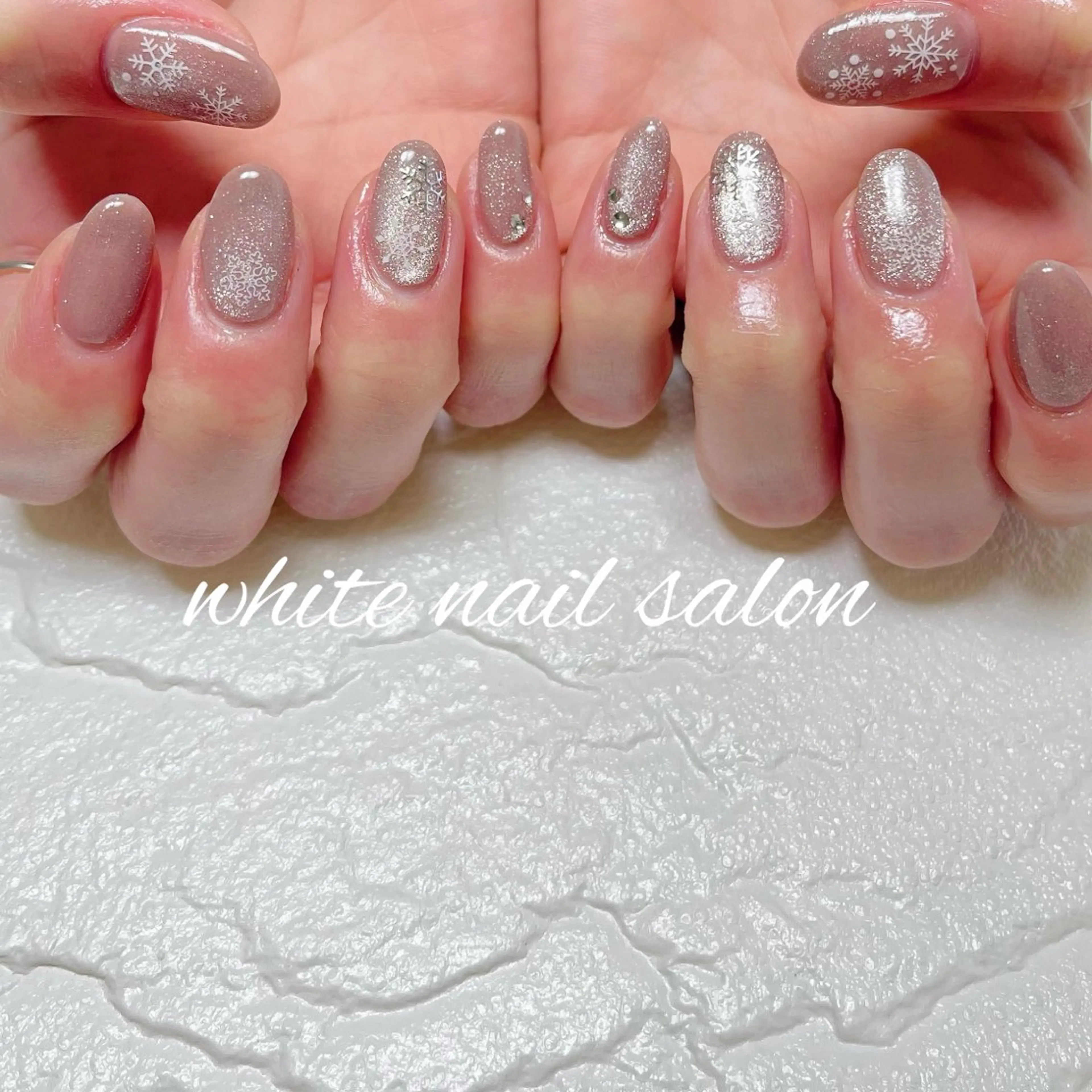 ネイル ラメ(グリッター) ハンドネイル white nail salonのネイルデザイン