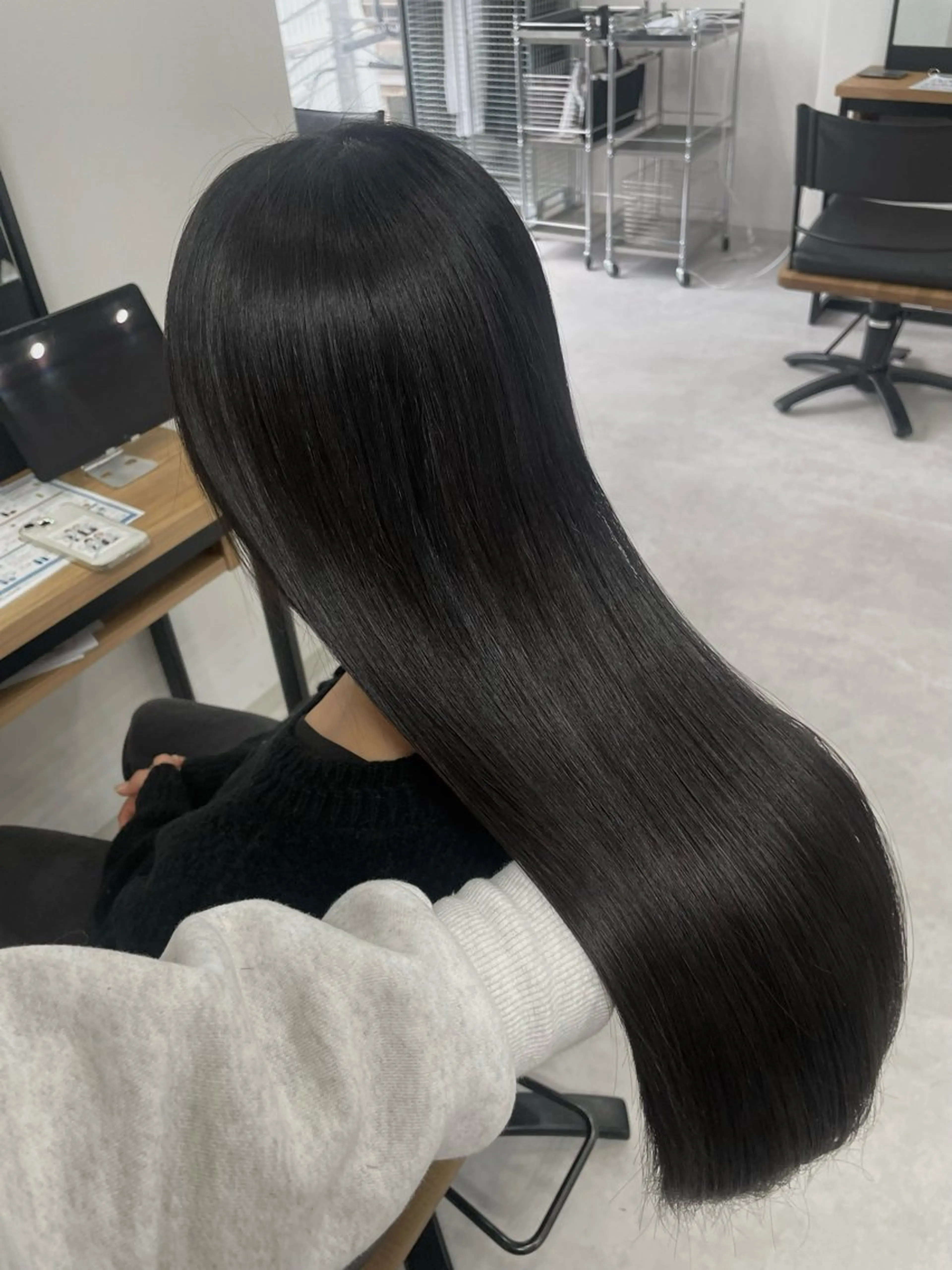 ロング 髪質改善 カット 縮毛矯正 トリートメント Mina/岡山/矯正 ブリーチ/レイヤーのヘアスタイル