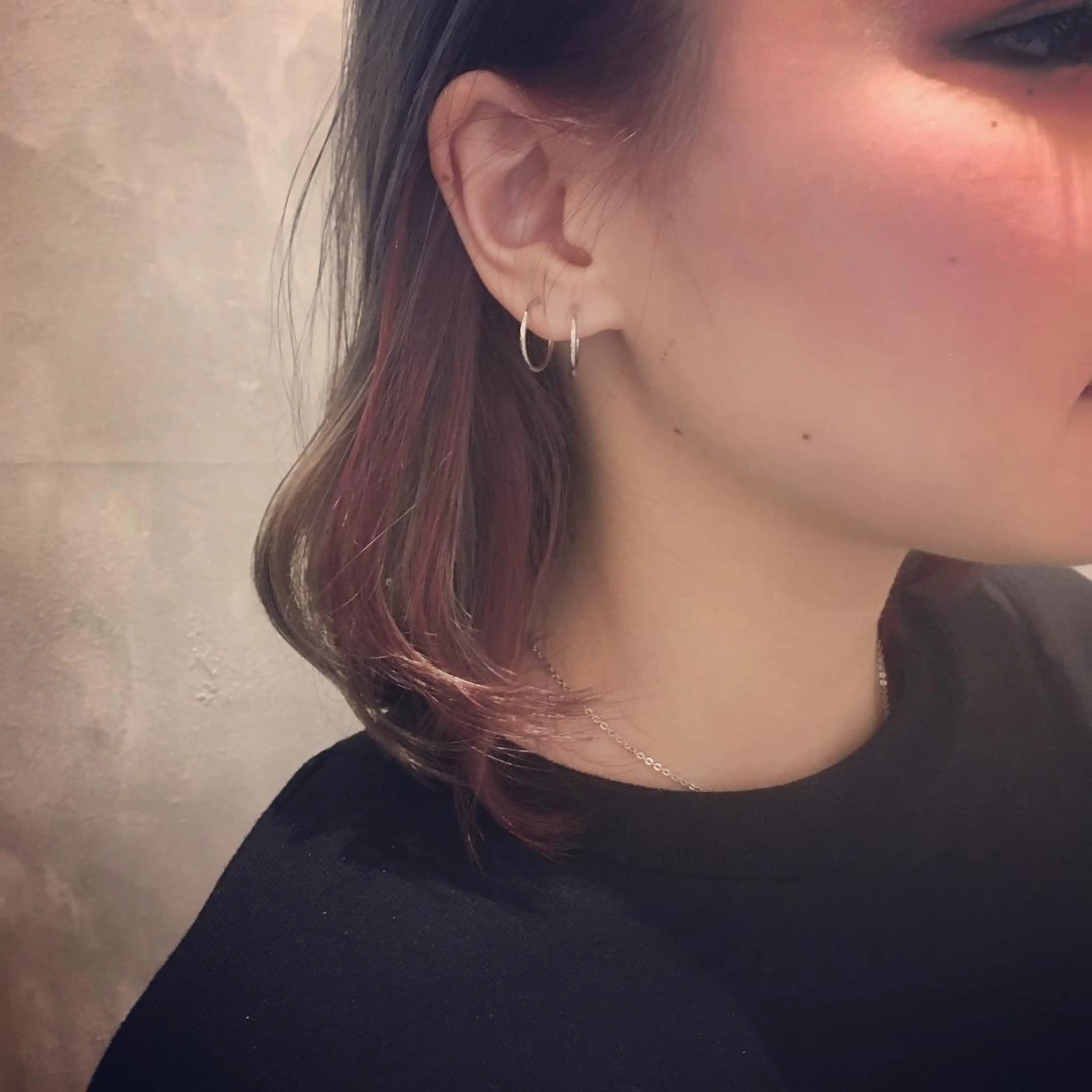 ミディアム カラー アッシュ インナーカラー ピンクカラー ピンクアッシュ 髪質改善✨艶髪✨ 古寺隆佑のヘアスタイル