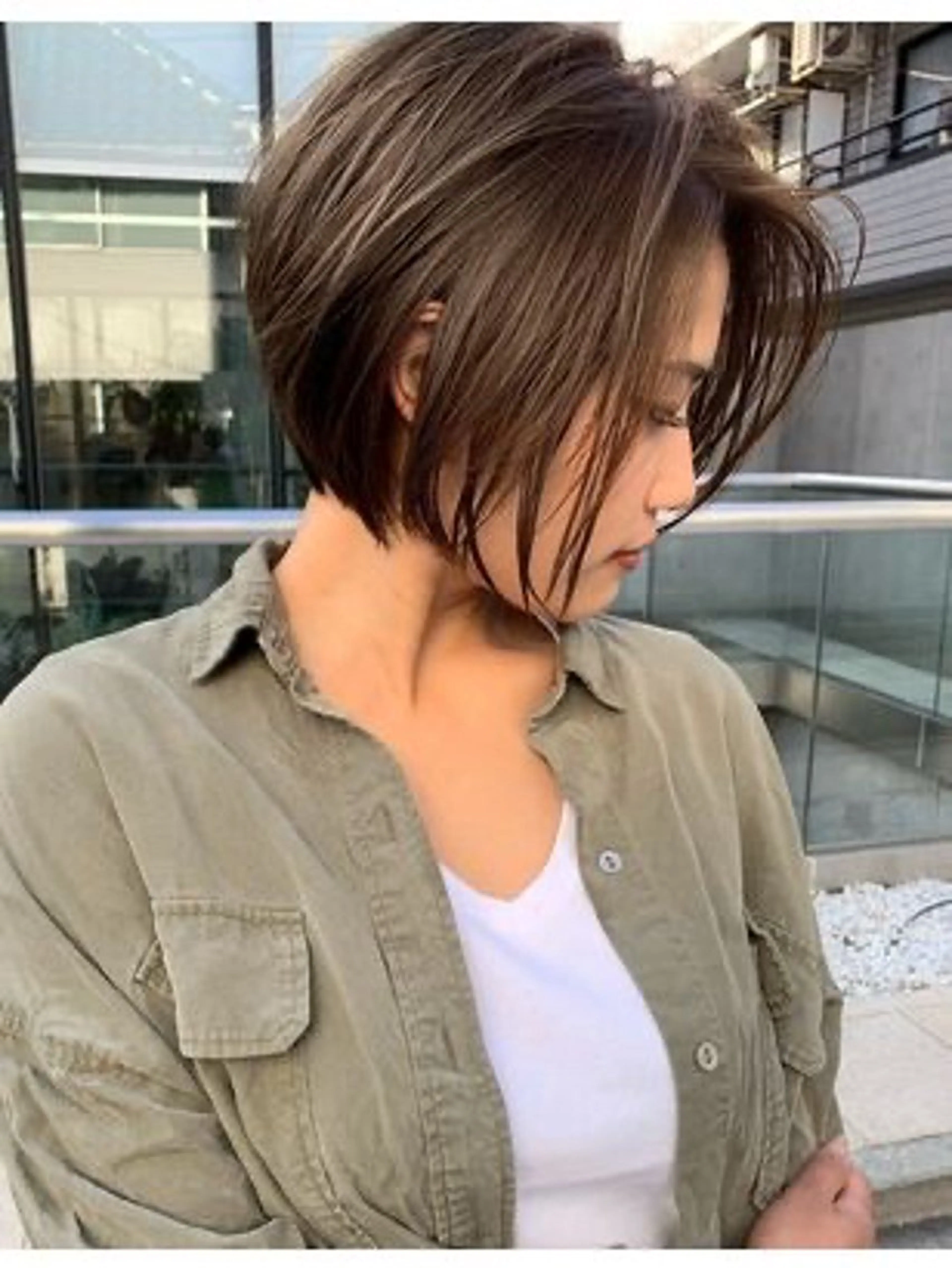 ショート ブリーチなし/透明感 /ショート/大世のヘアスタイル