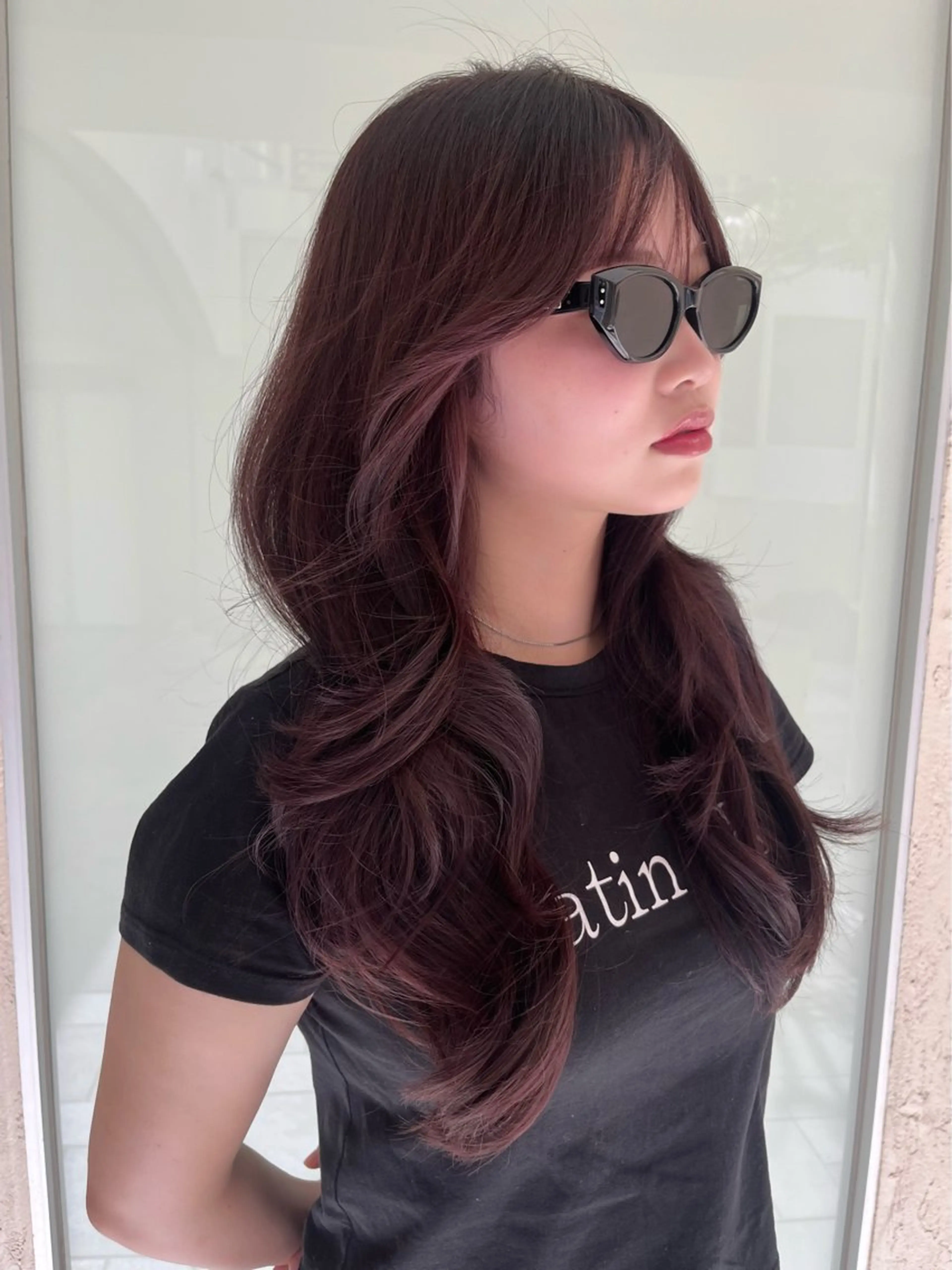 セミロング カット ヘアカラー トリートメント Fev AYAHAのヘアスタイル