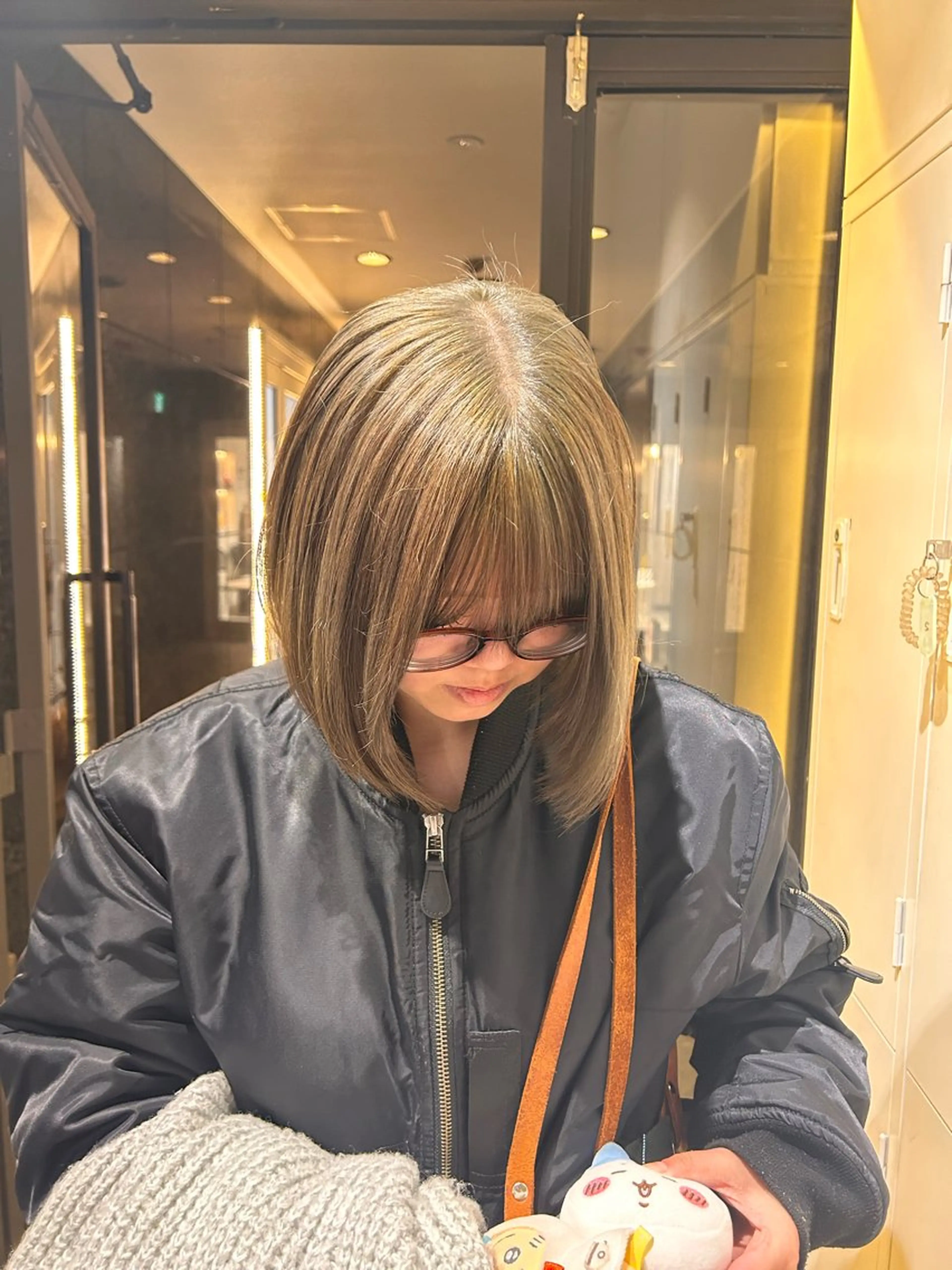 🍒モデル価格🍒リタッチブリーチ＋透明感カラー＋補修TR  【4/24限定11:00~】の写真