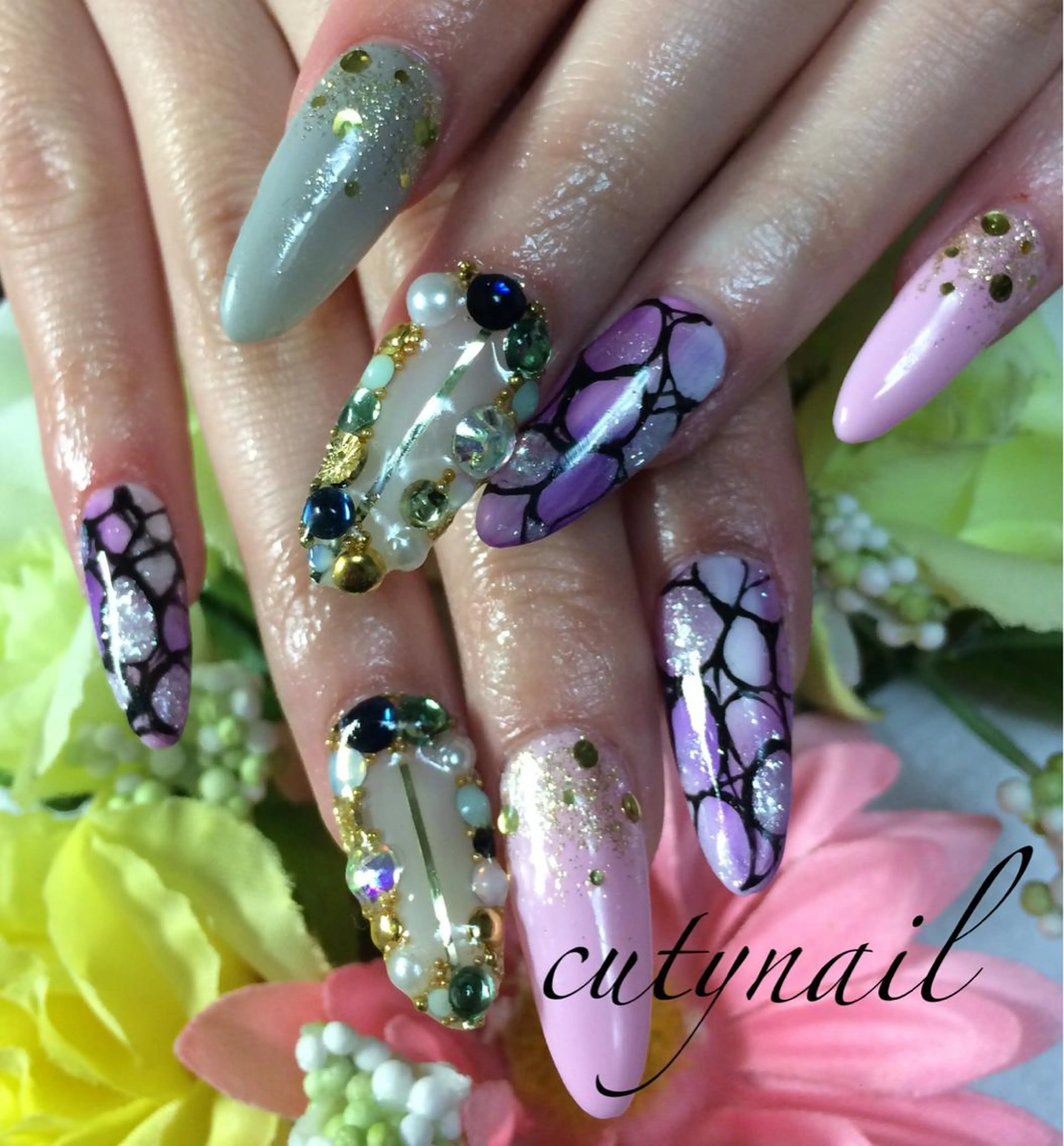 ネイル ジェルネイル スカルプネイル cuty nailのネイルデザイン