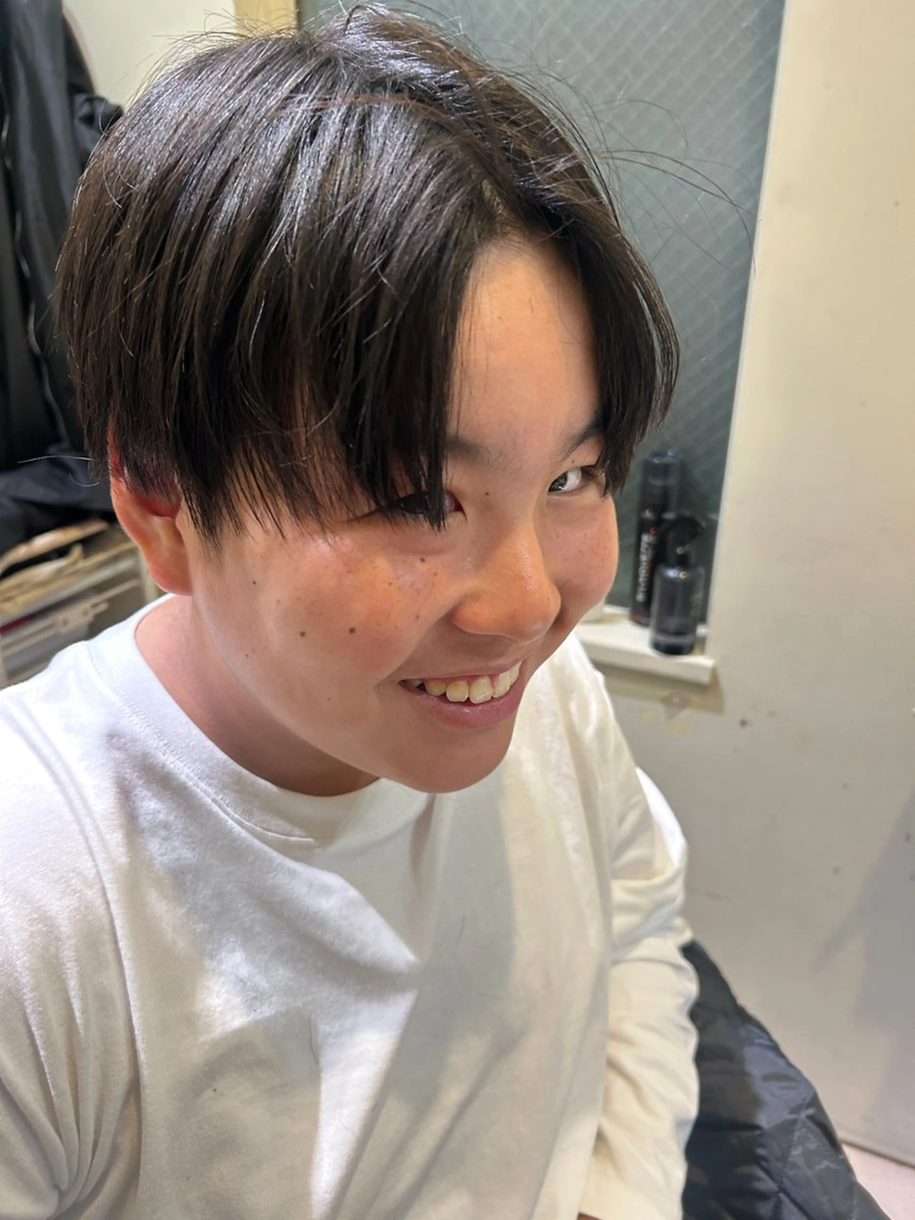 ショート カラー メンズ カット 久木原 ゆりのヘアスタイル