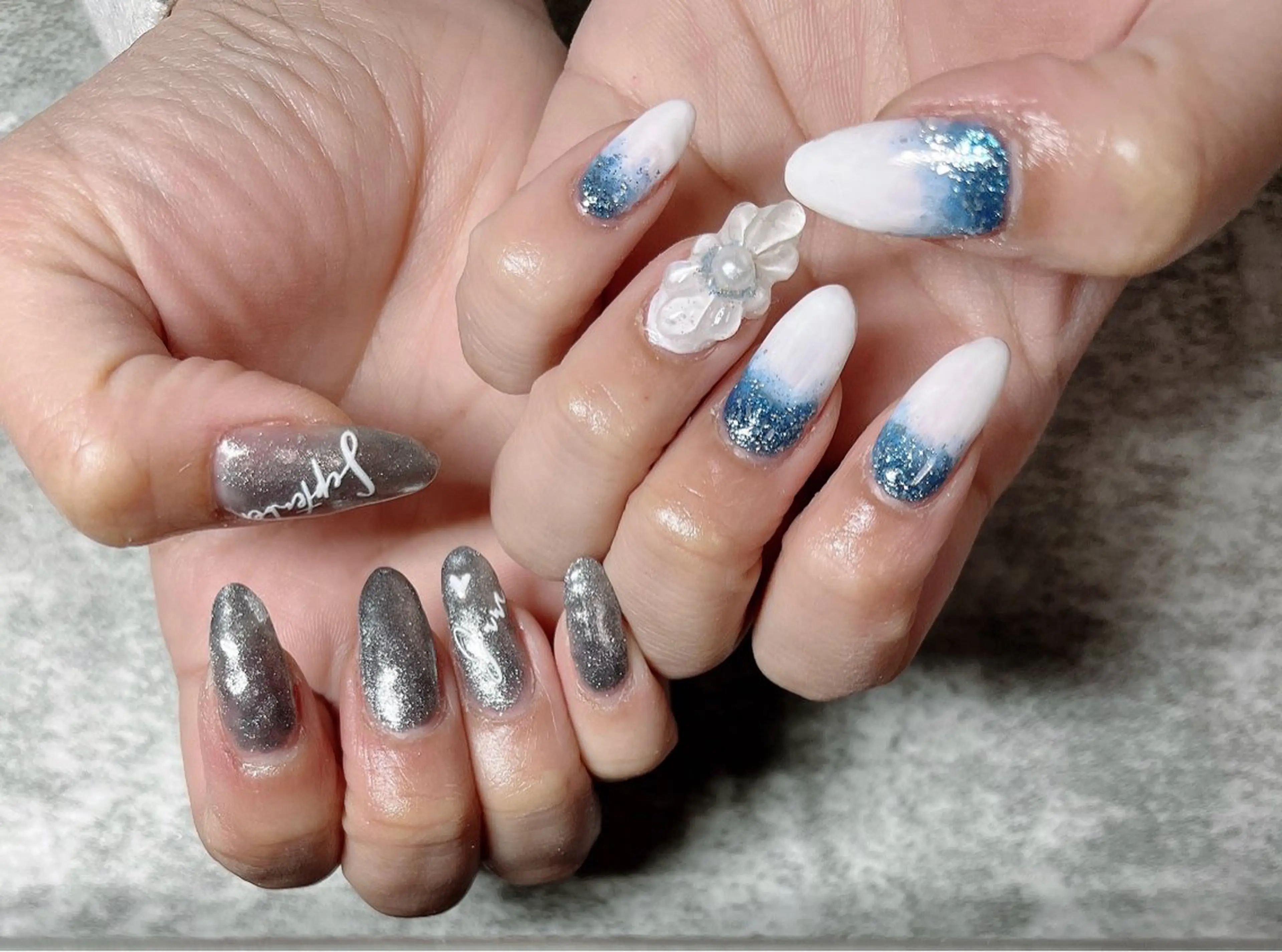 ネイル 持ち込み スカルプネイル 佐野 愛美のネイルデザイン