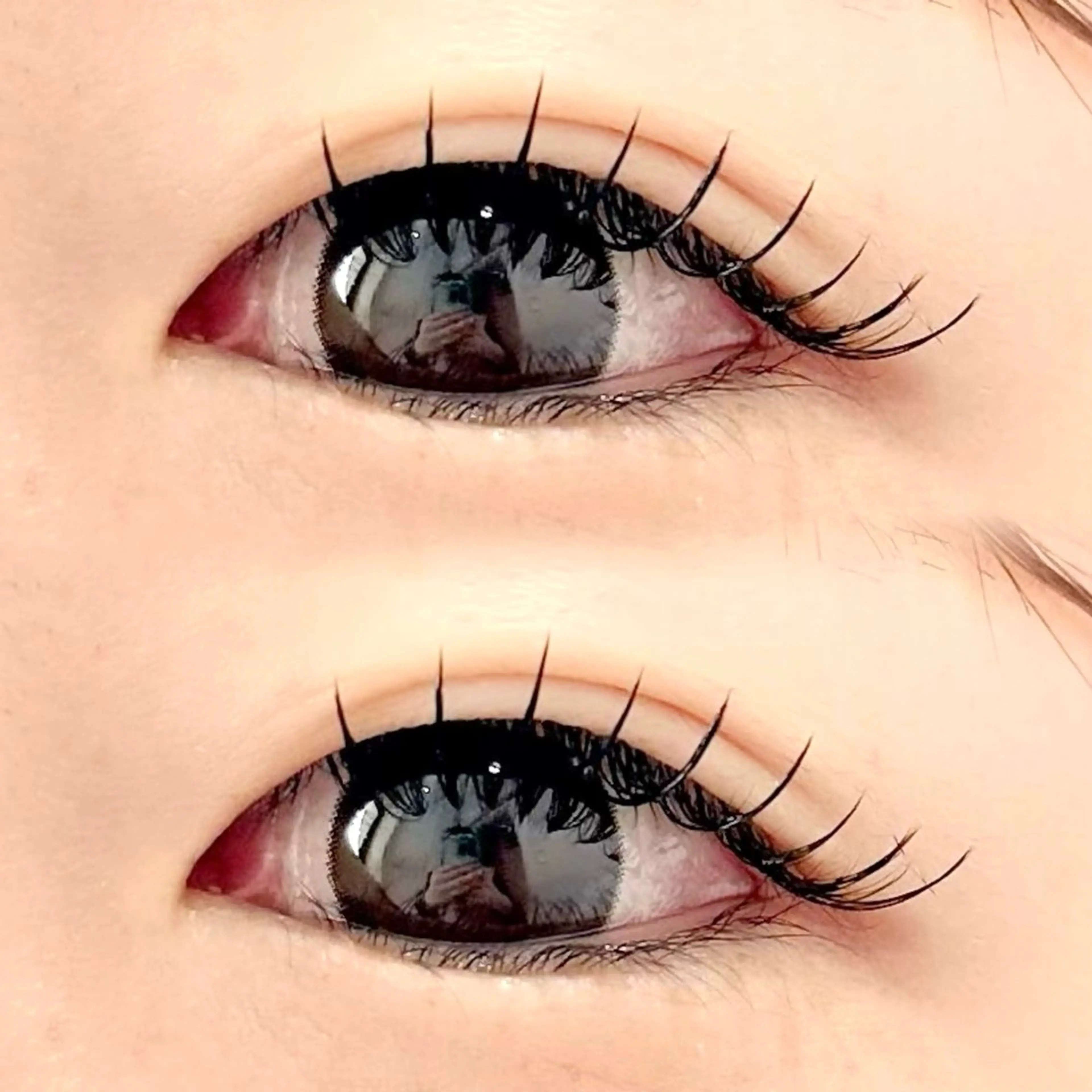 マツエク・マツパ CCカール Cカール キュート フラットラッシュ マツエク まつ毛パーマ・眉毛・LED・マツエク専門店Anna eyelash仙台広瀬通店所属・🍒Anna🍒 佐藤莉奈のマツエク・マツパデザイン