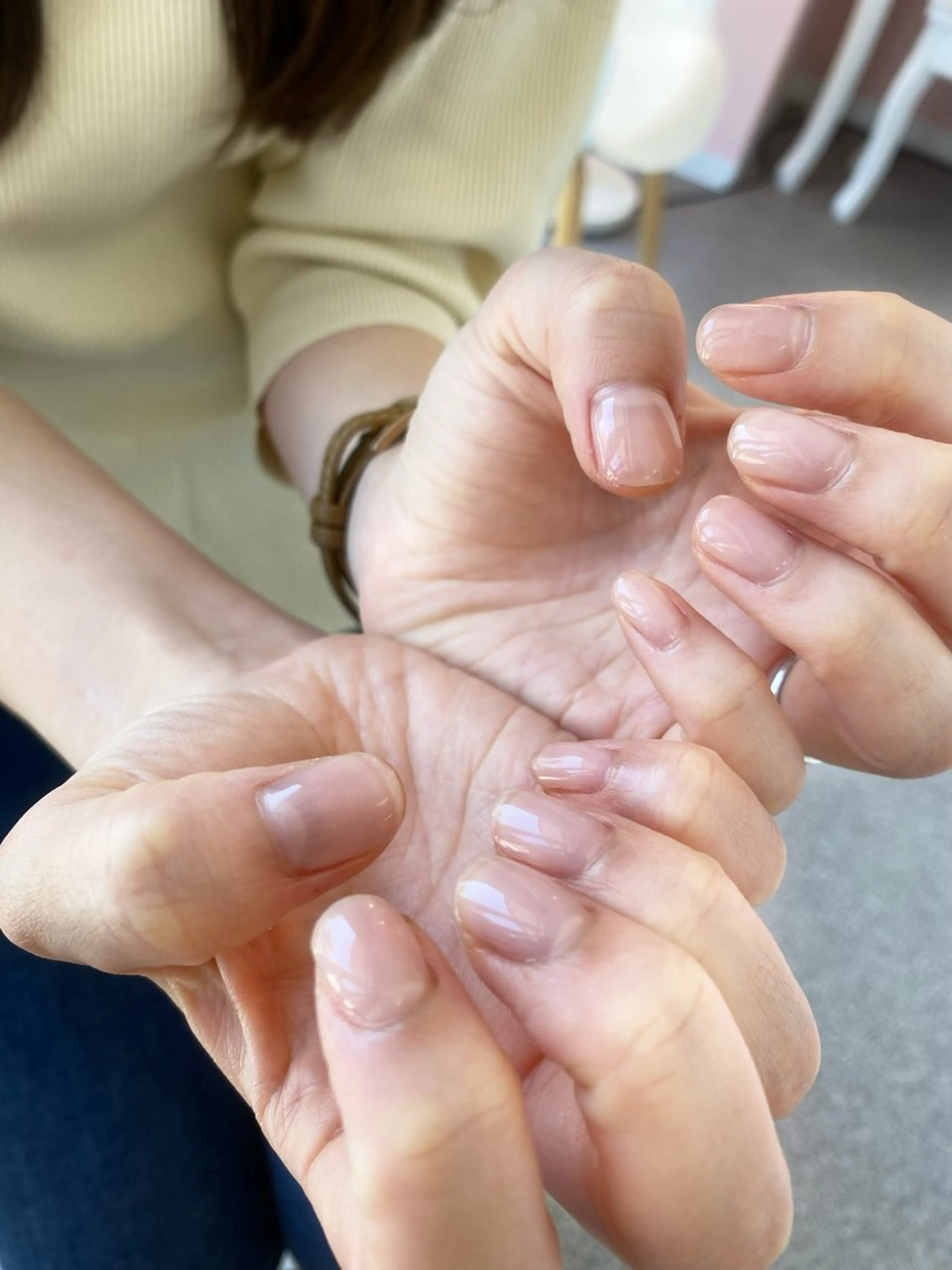 ネイル クリアネイル ハンドネイル Teasiameme ヒノのネイルデザイン