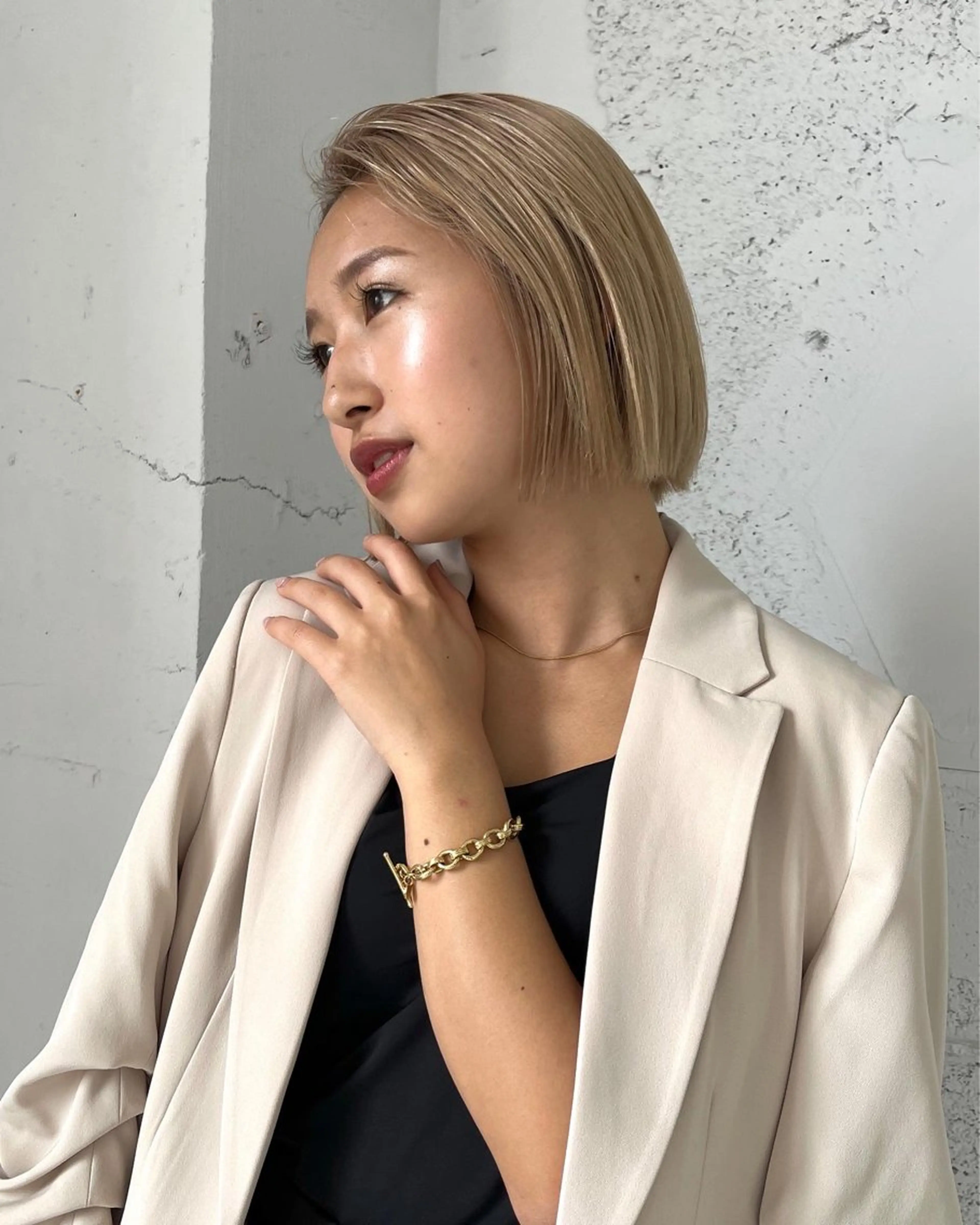 ミディアム 髪質改善・縮毛・ 艶髪カラー　Maruのヘアスタイル