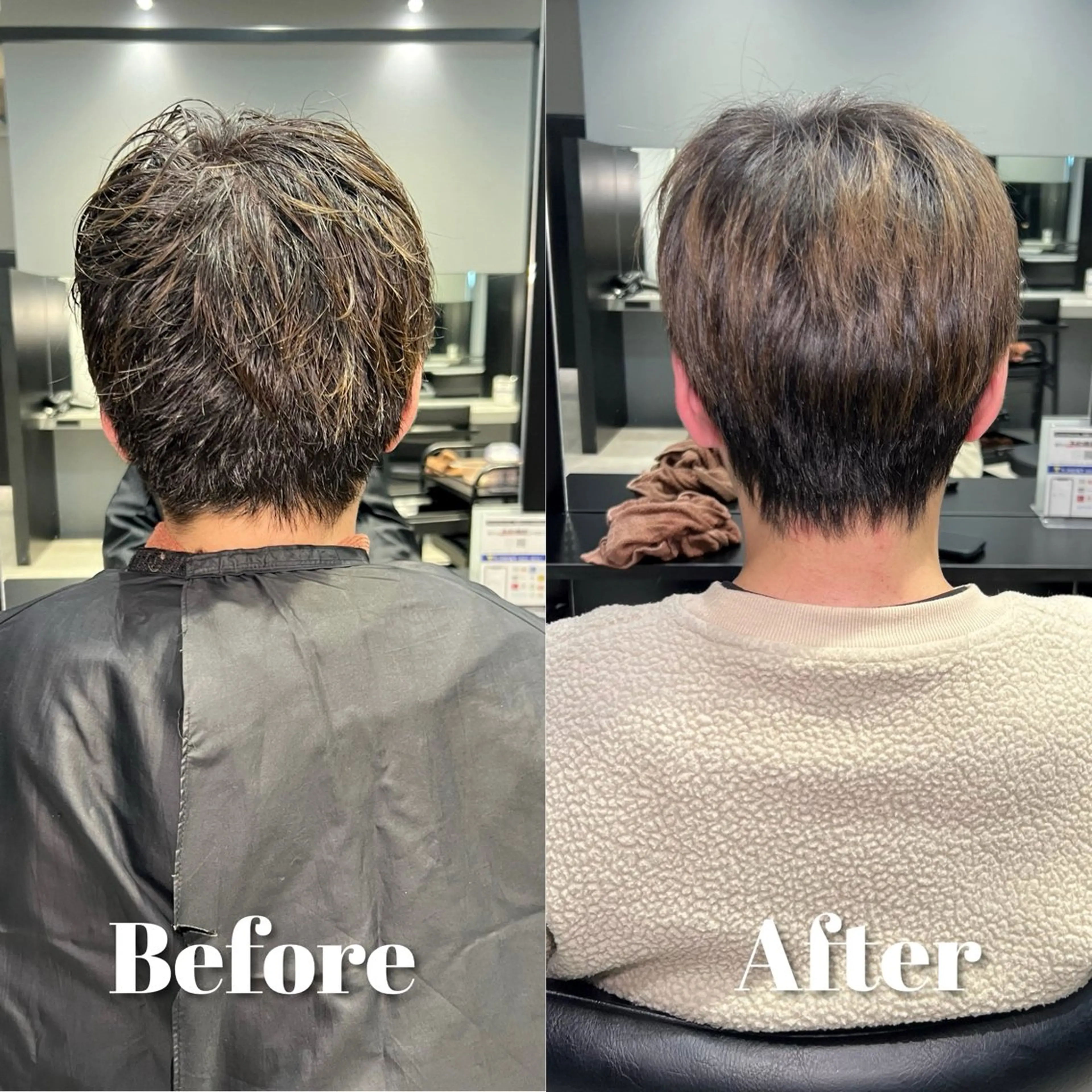 メンズカット+韓国式ダウンパーマ+4ステップトリートメントの写真