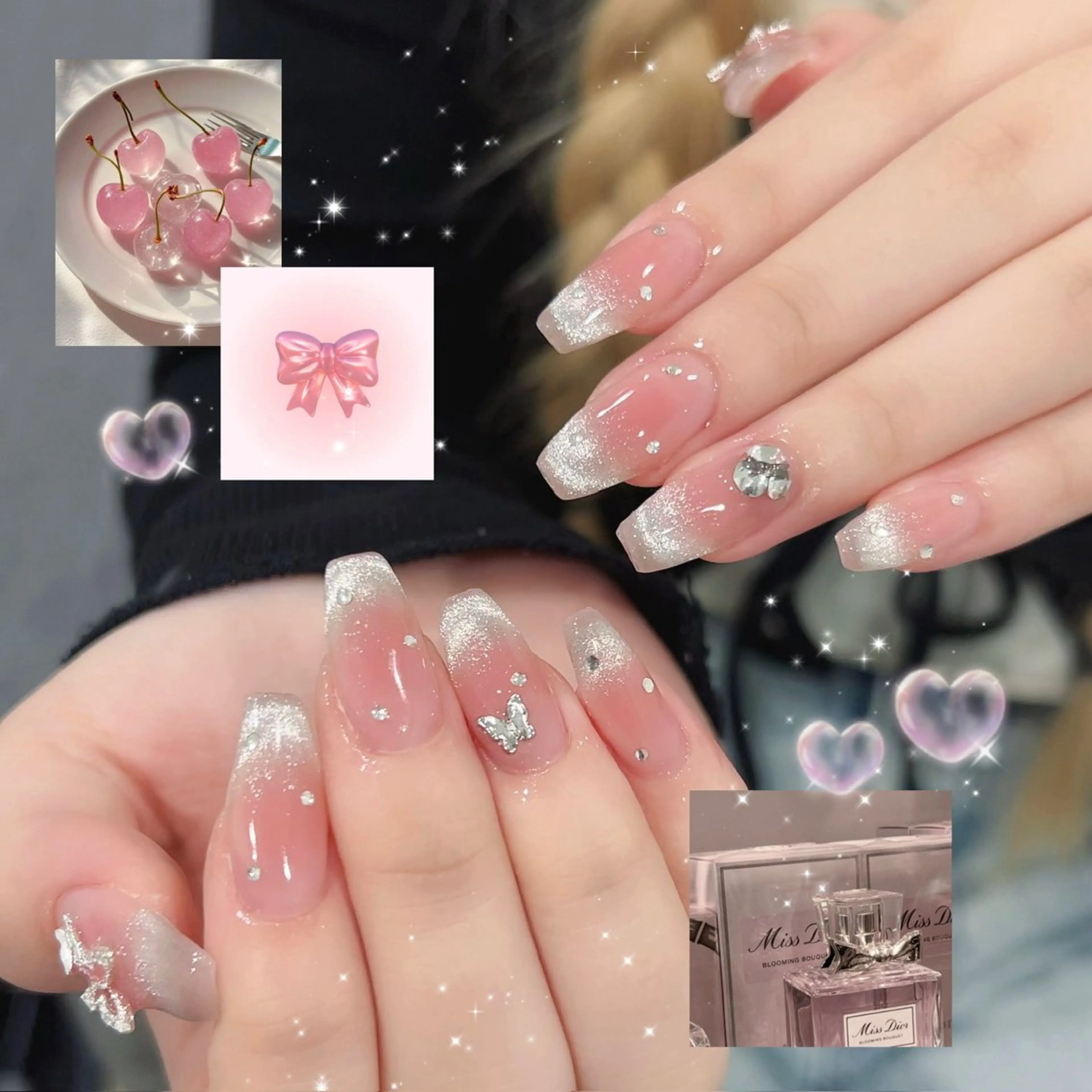 ネイル ハンドネイル 🪄mimi🎀 Midori🪽のネイルデザイン