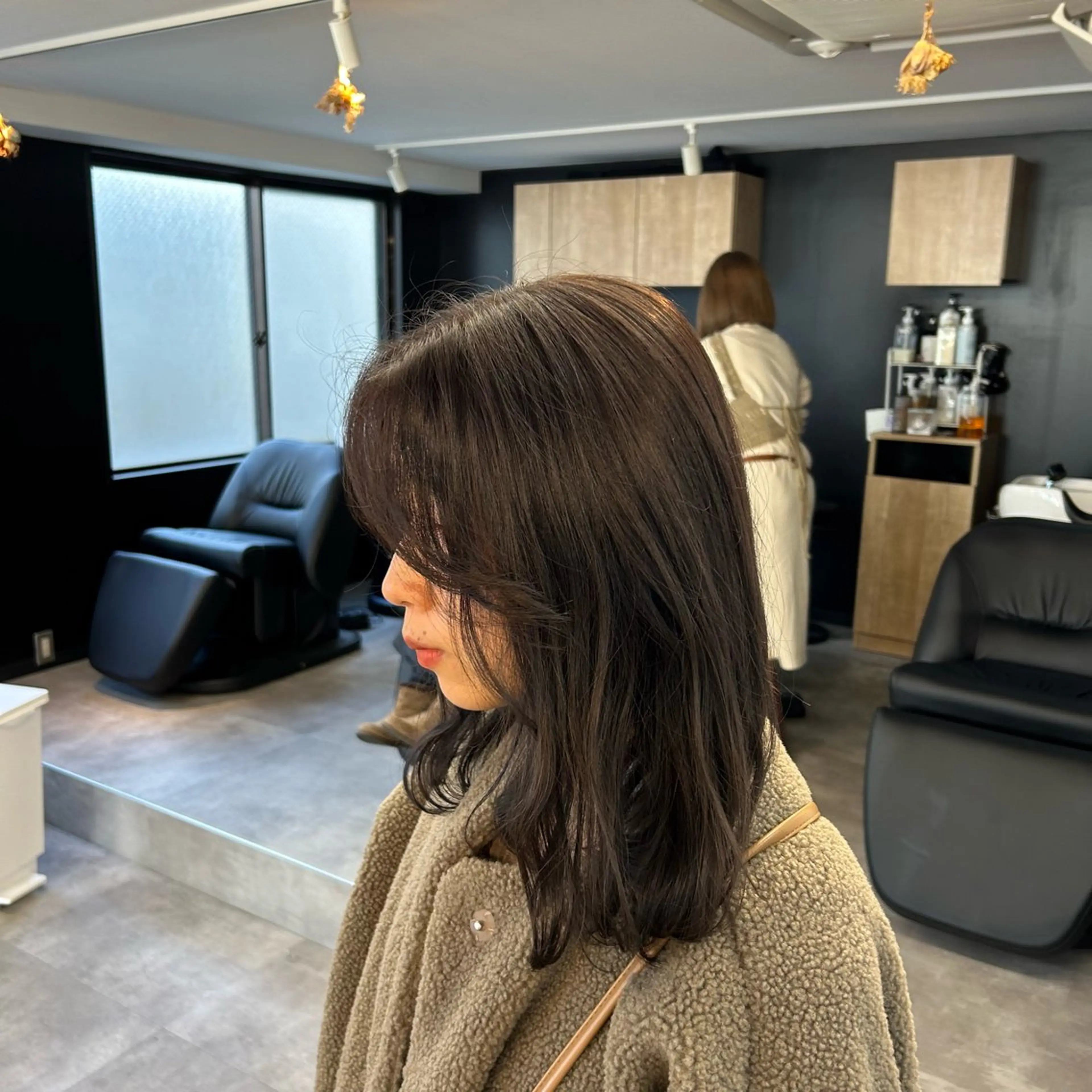 セミロング カラー アッシュ バイオレットカラー バイオレットアッシュ 暖色・似合わせカラー (廣石沙英🎀)のヘアスタイル