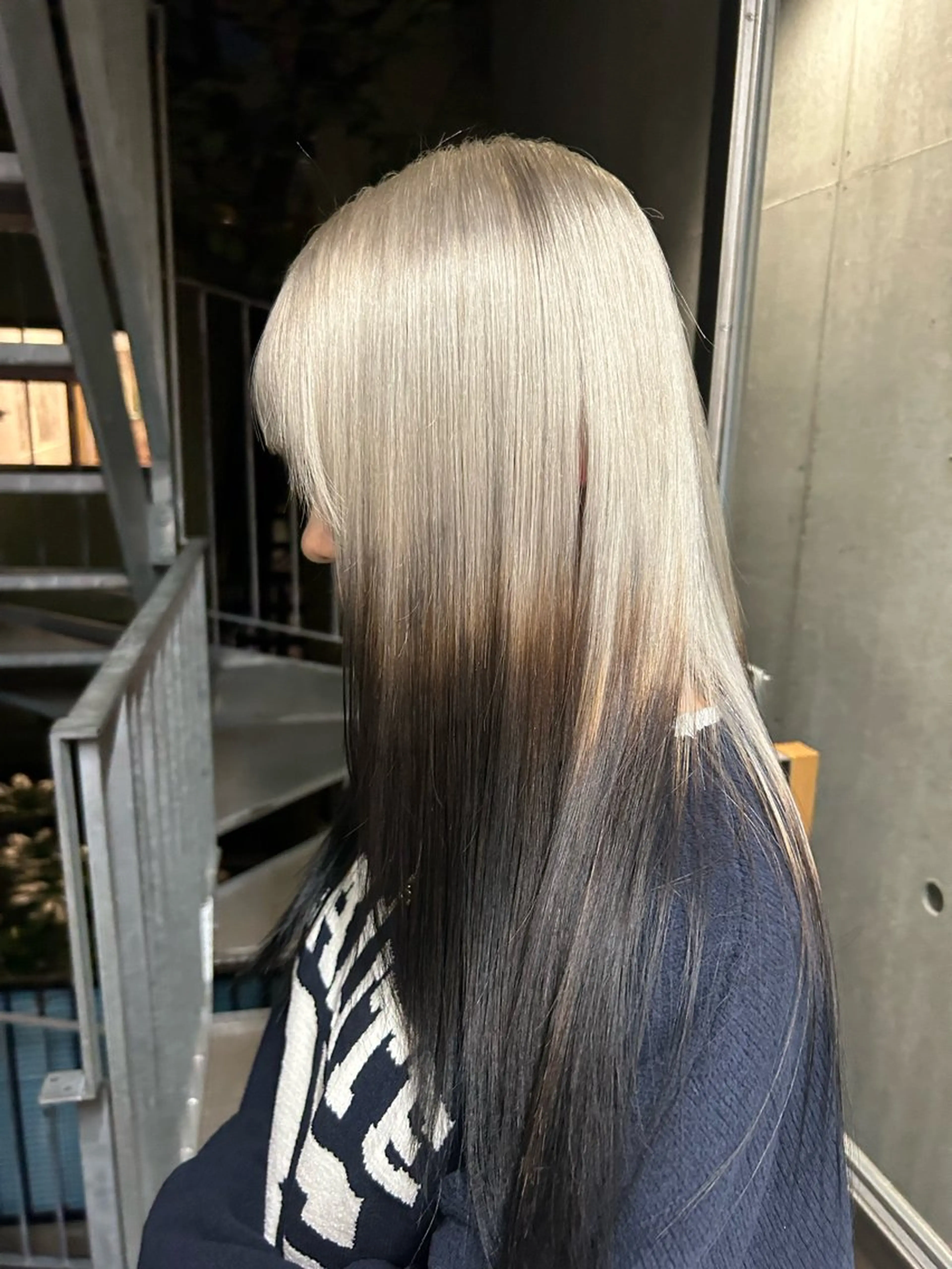 ロング カラー ヘアカラー 韓国風寒色カラー🖤 /縮毛/suzunoのヘアスタイル