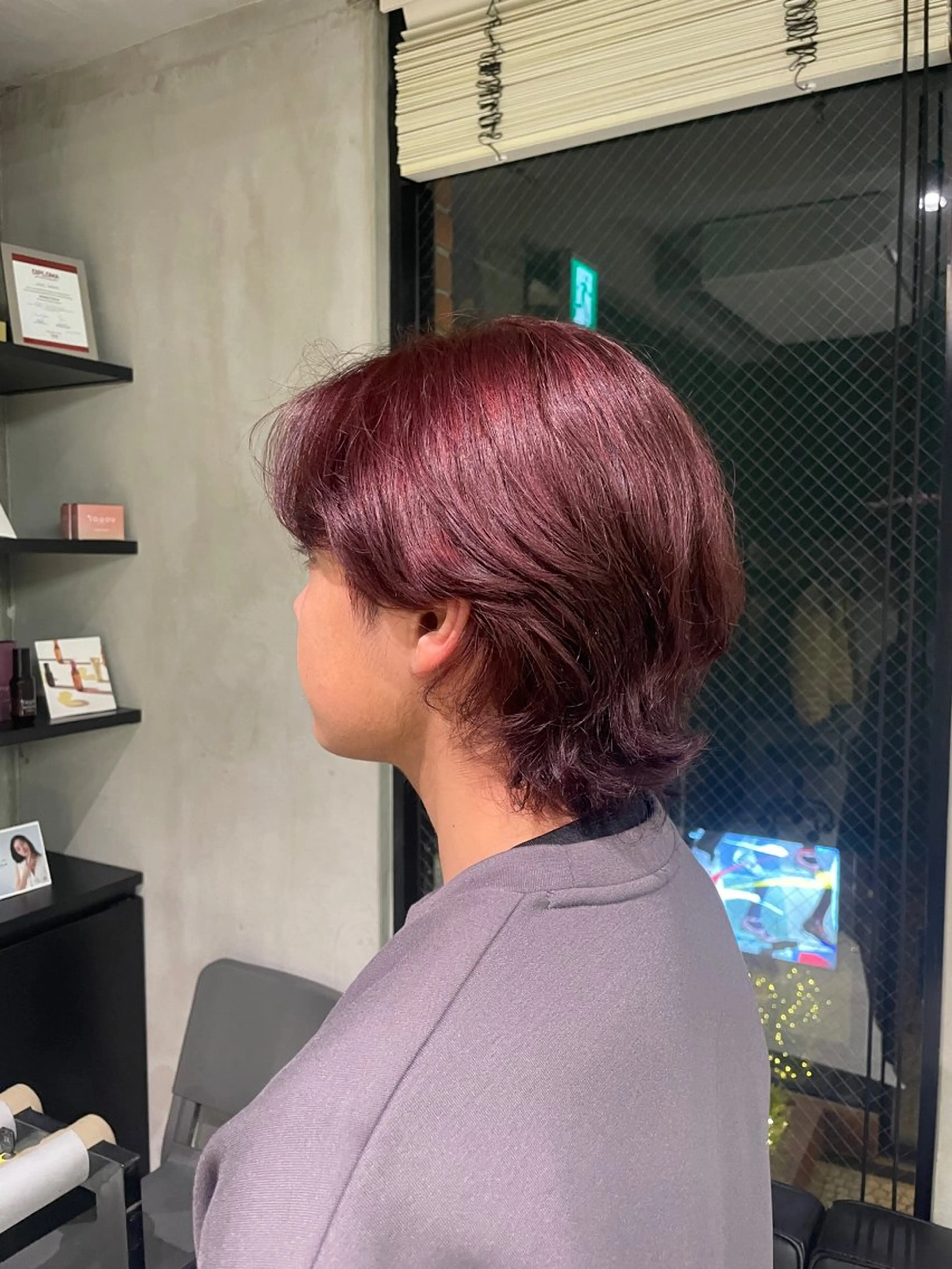 ショート カラー メンズ 🎨透明感カラー/ ハイライト/近藤怜那のヘアスタイル