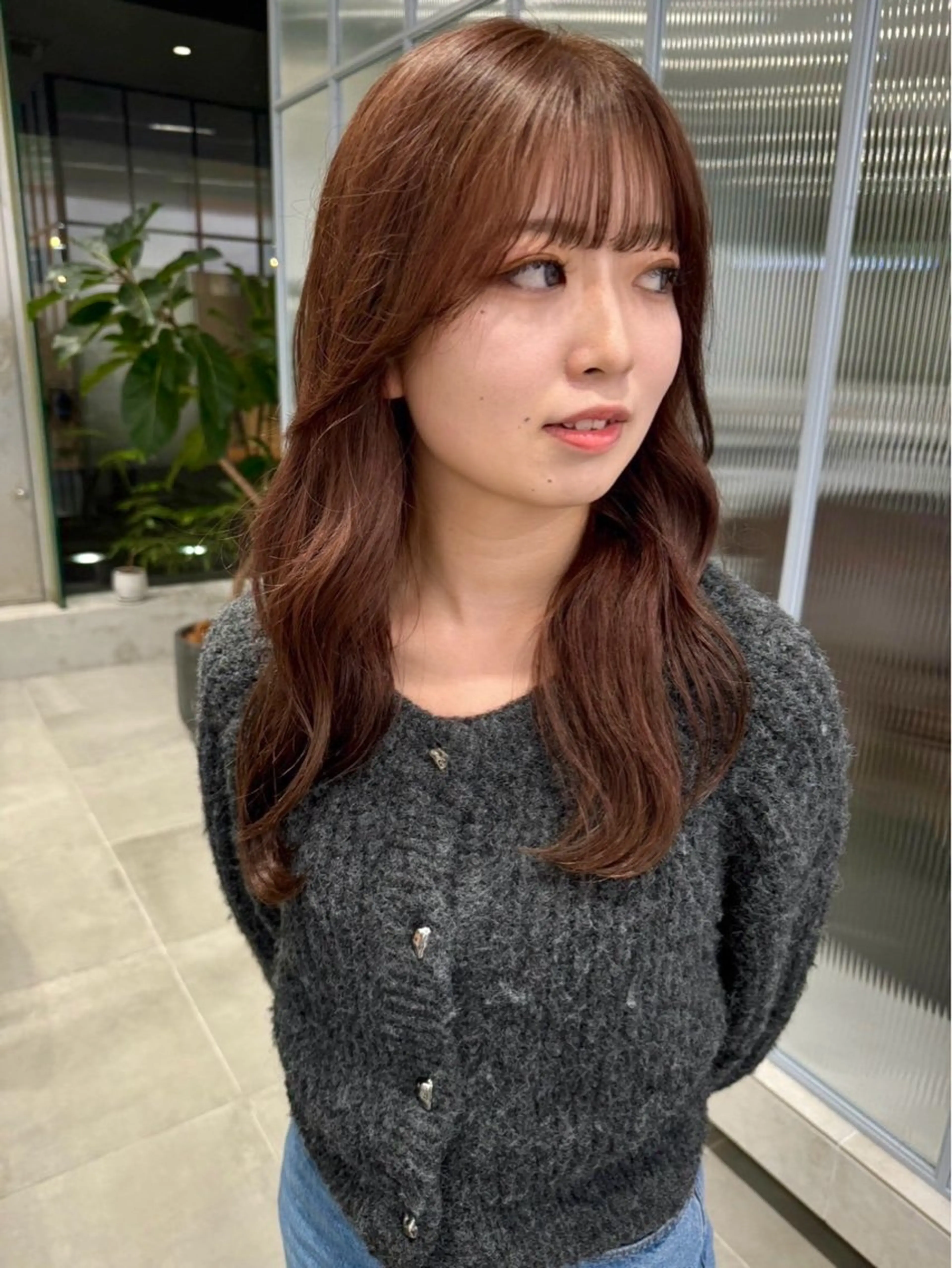 ロング カラー ヘアカラー ひかり／ベージュ ／似合わせカットのヘアスタイル