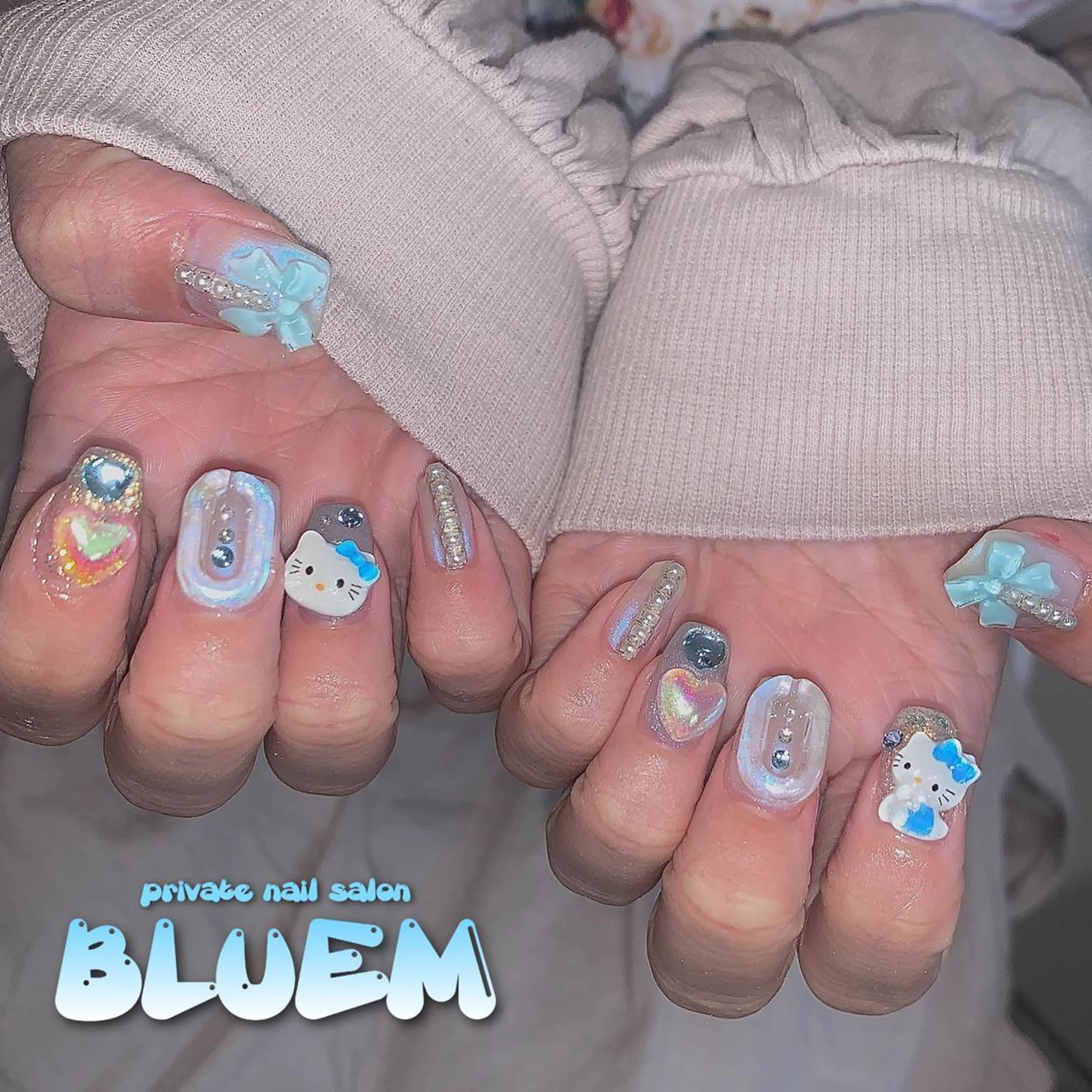 ネイル 冬ネイル ハンドネイル BLUEM なな🐶のネイルデザイン