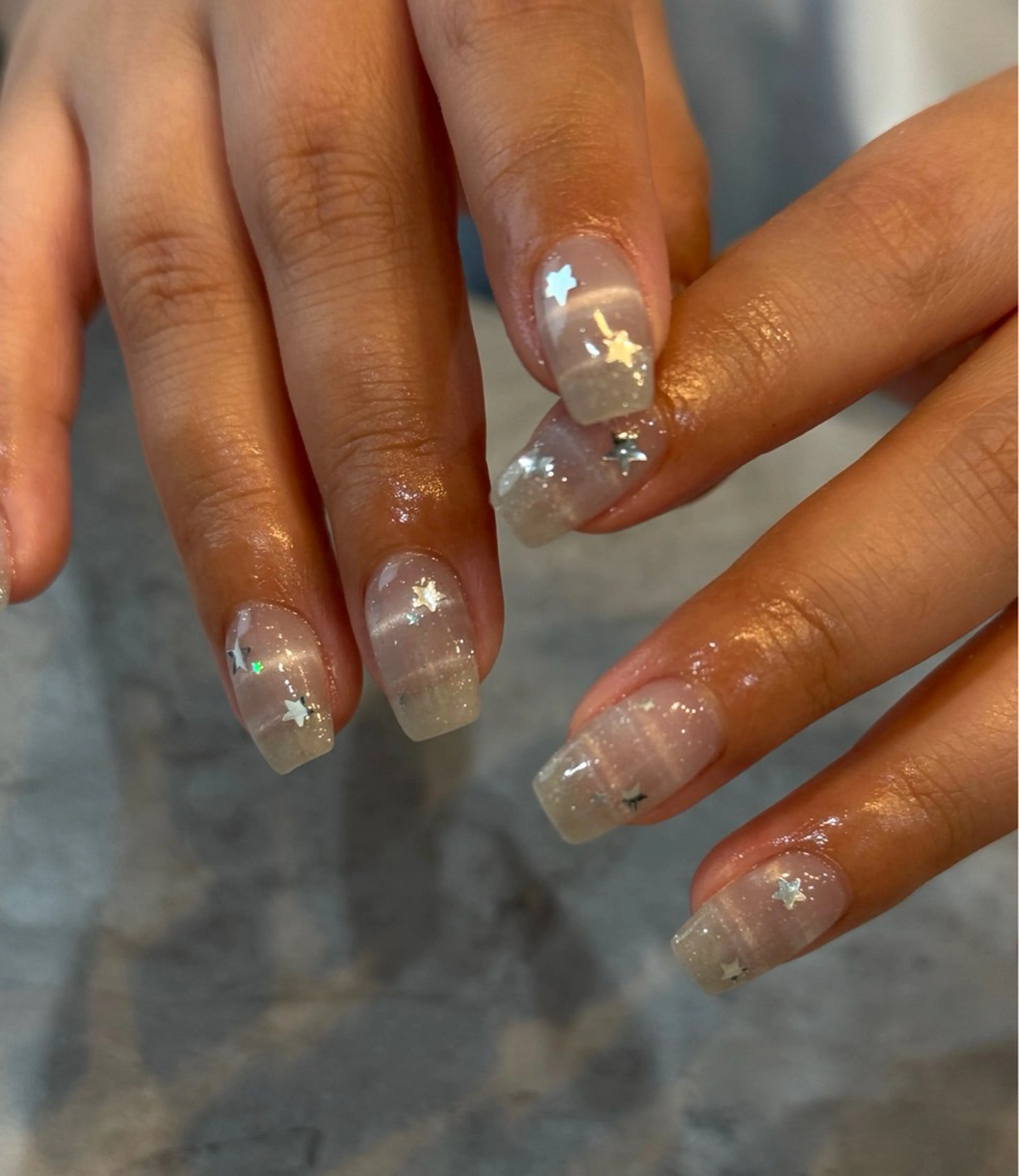 ネイル ボーダー ハンドネイル Blé nailのネイルデザイン