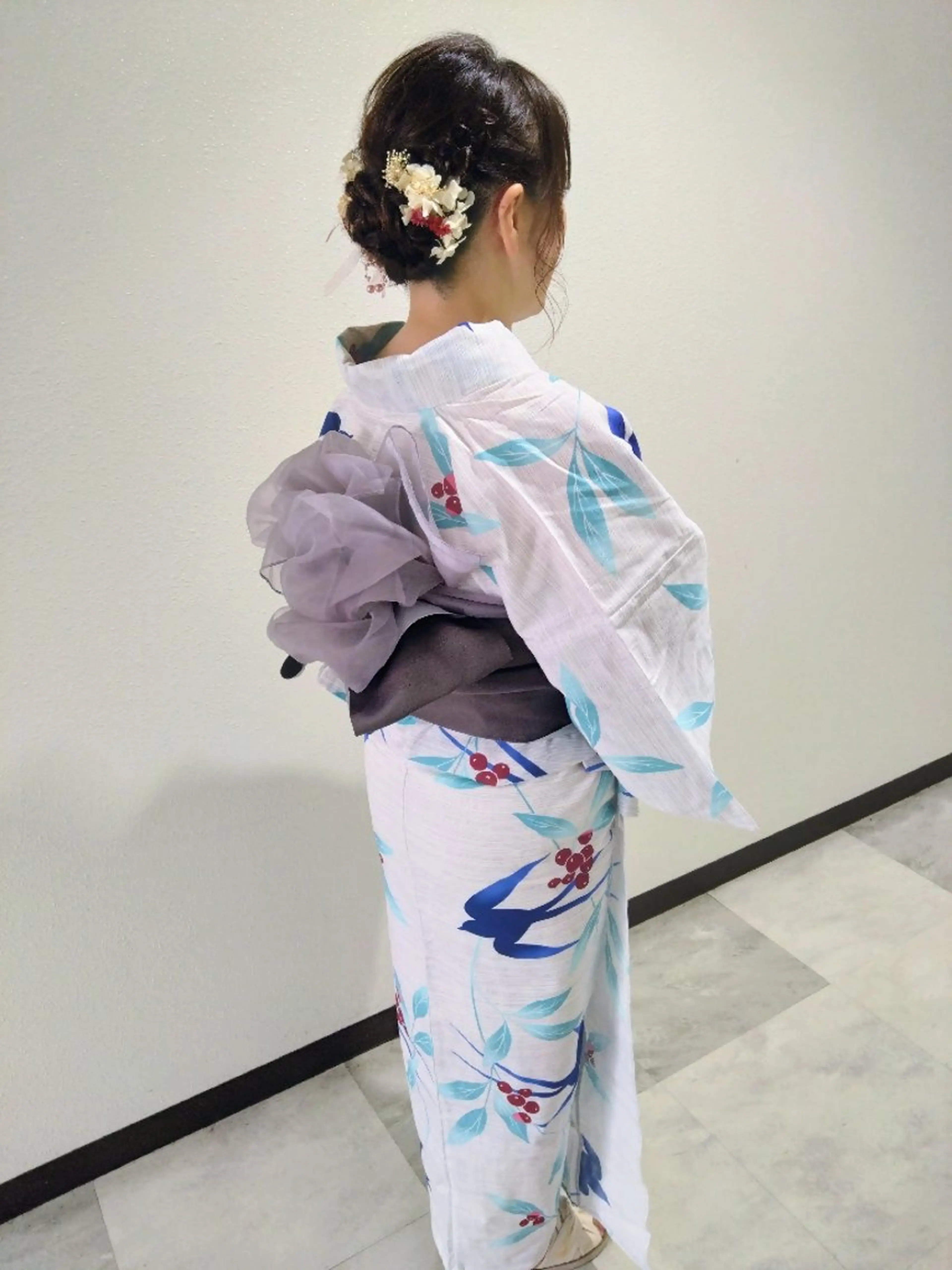 ヘアアレンジ ミディアム 着付け Hair&Make  Delight*のヘアスタイル