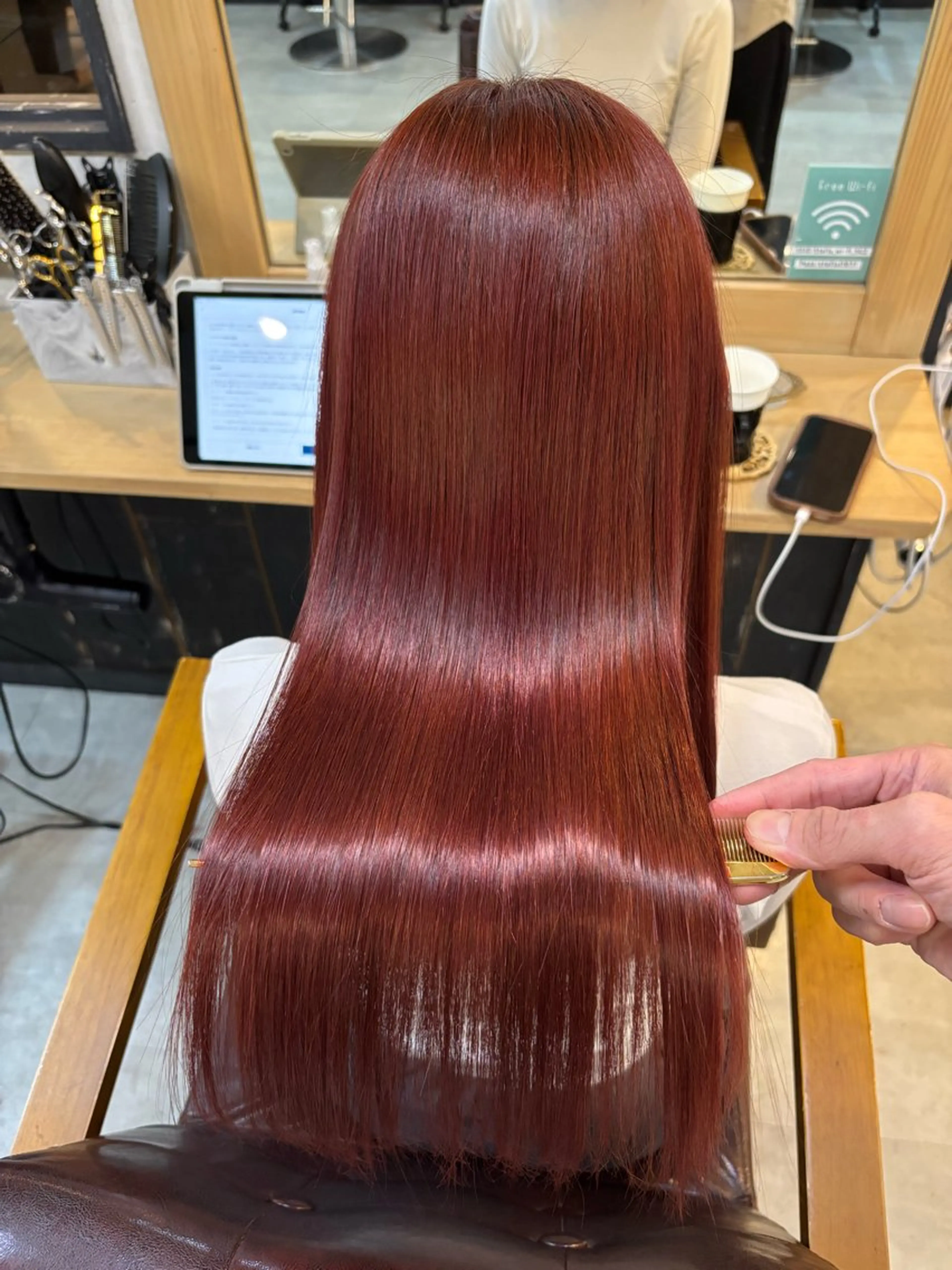 ロング 髪質改善 ロング 酸性ストレート カット ヘアカラー 縮毛矯正 トリートメント ヘッドスパ ヘアセット 美髪矯正 🌈髪質改善 山下のヘアスタイル