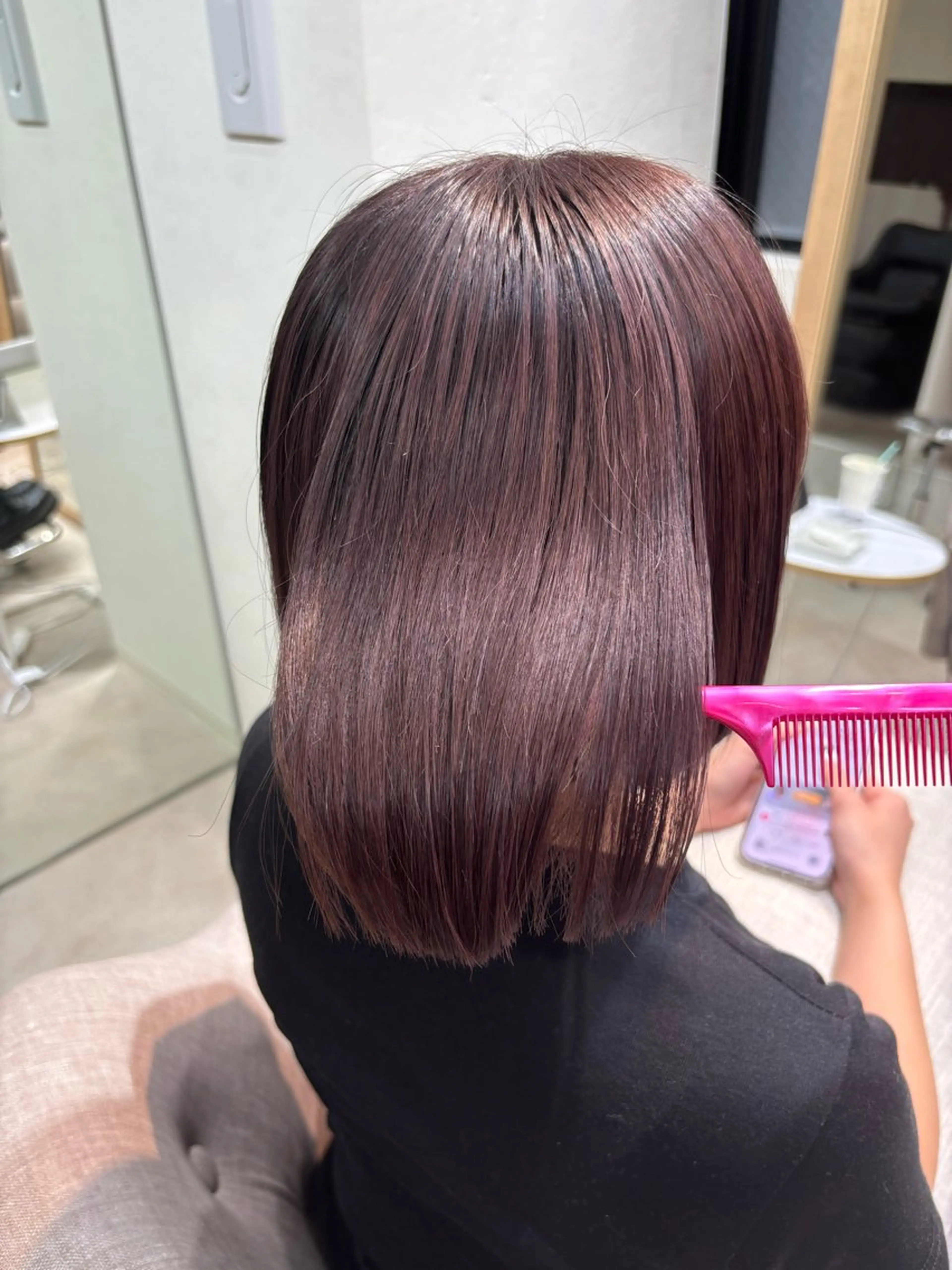 ミディアム カラー 森山 真衣香のヘアスタイル