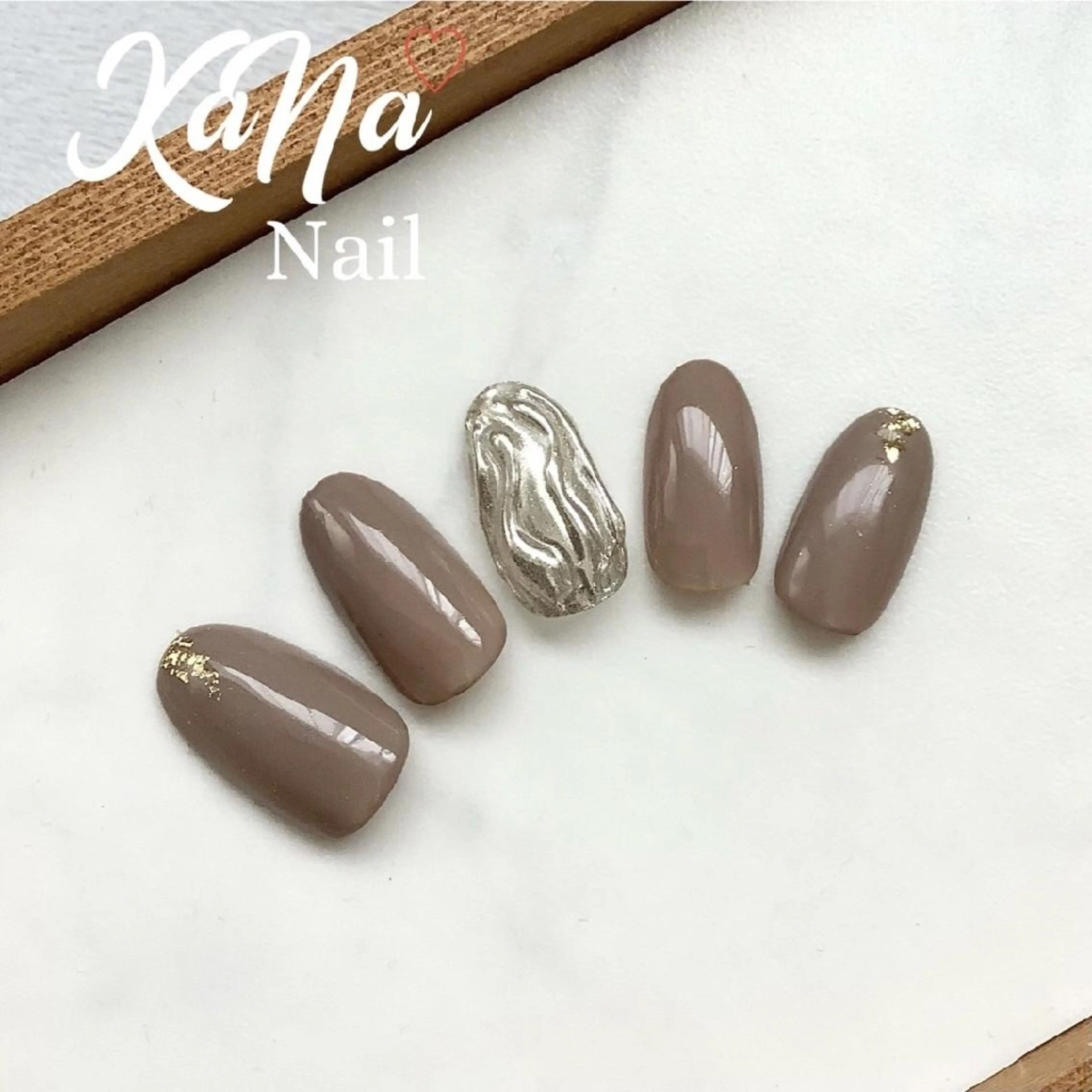 ネイル ミラーネイル ニュアンスネイル KaNa Nailのネイルデザイン